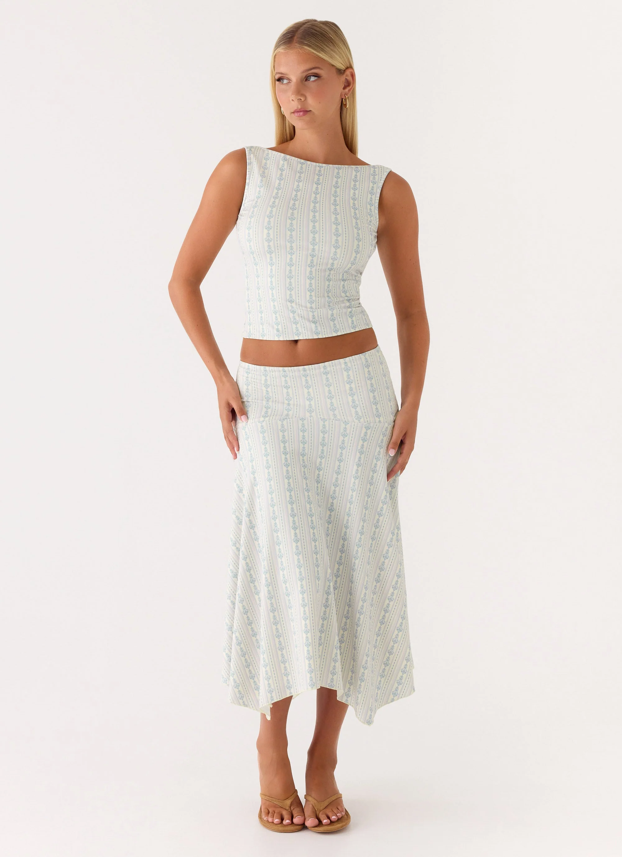 Katta Midi Skirt - Vintage Stripe - Image 5