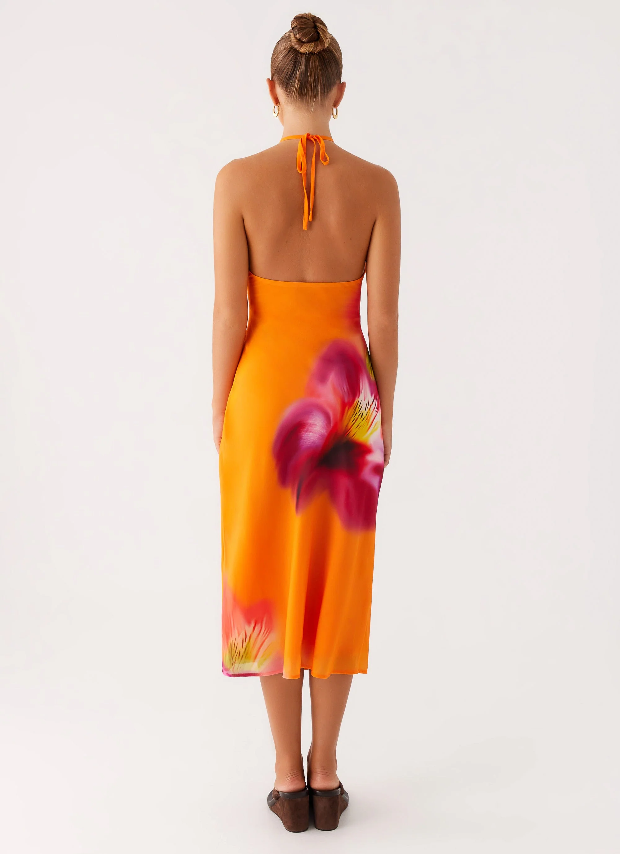 Kea Midi Dress - Orange Tropical - Image 5