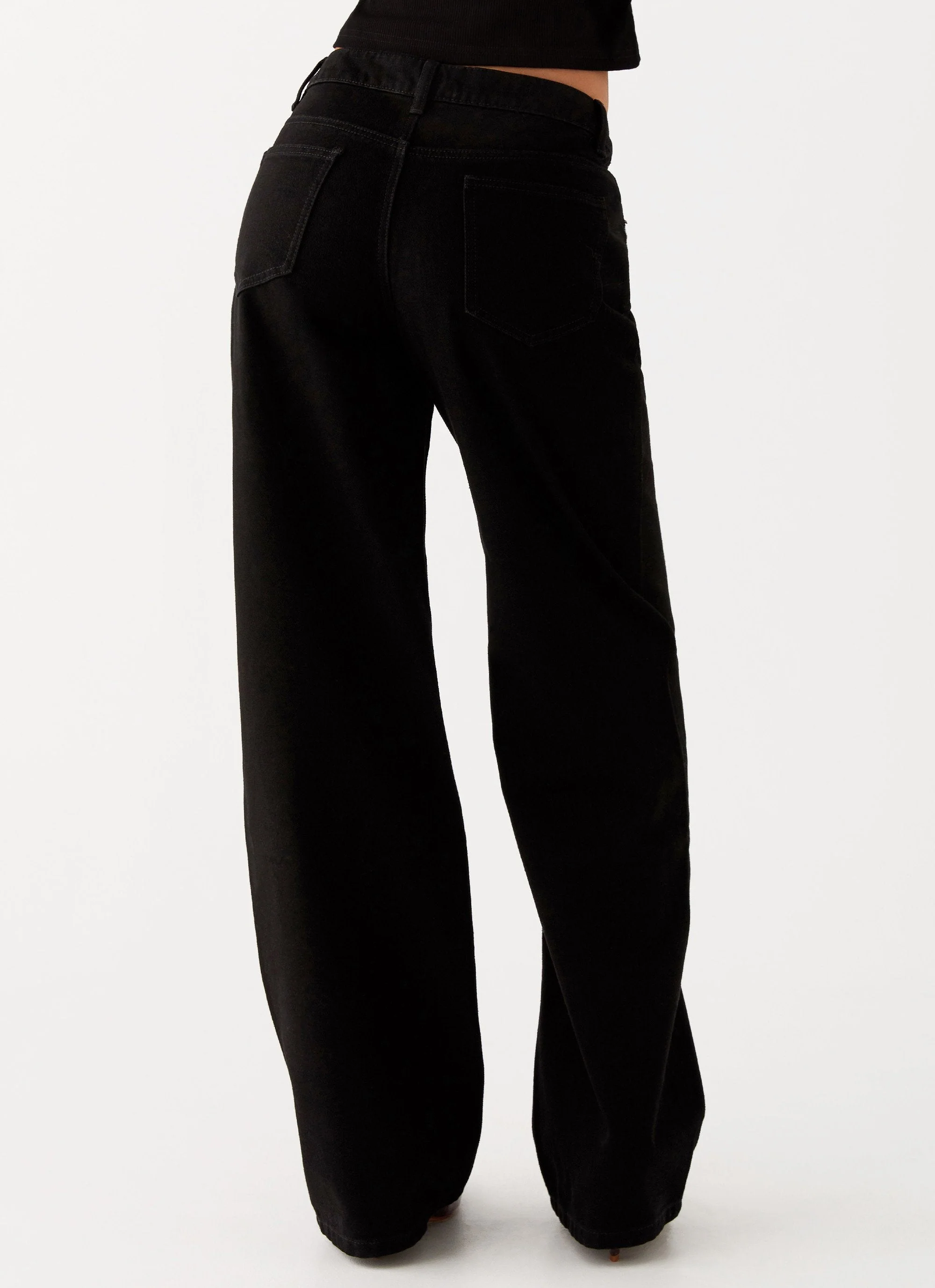 Keanna Low Rise Denim Jeans - Black - Image 4