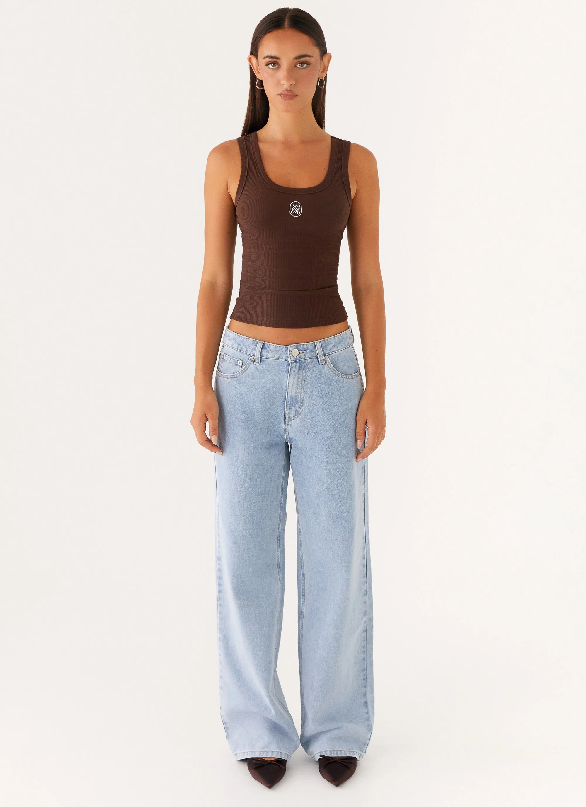 Keanna Low Rise Denim Jeans - Sky - Image 2