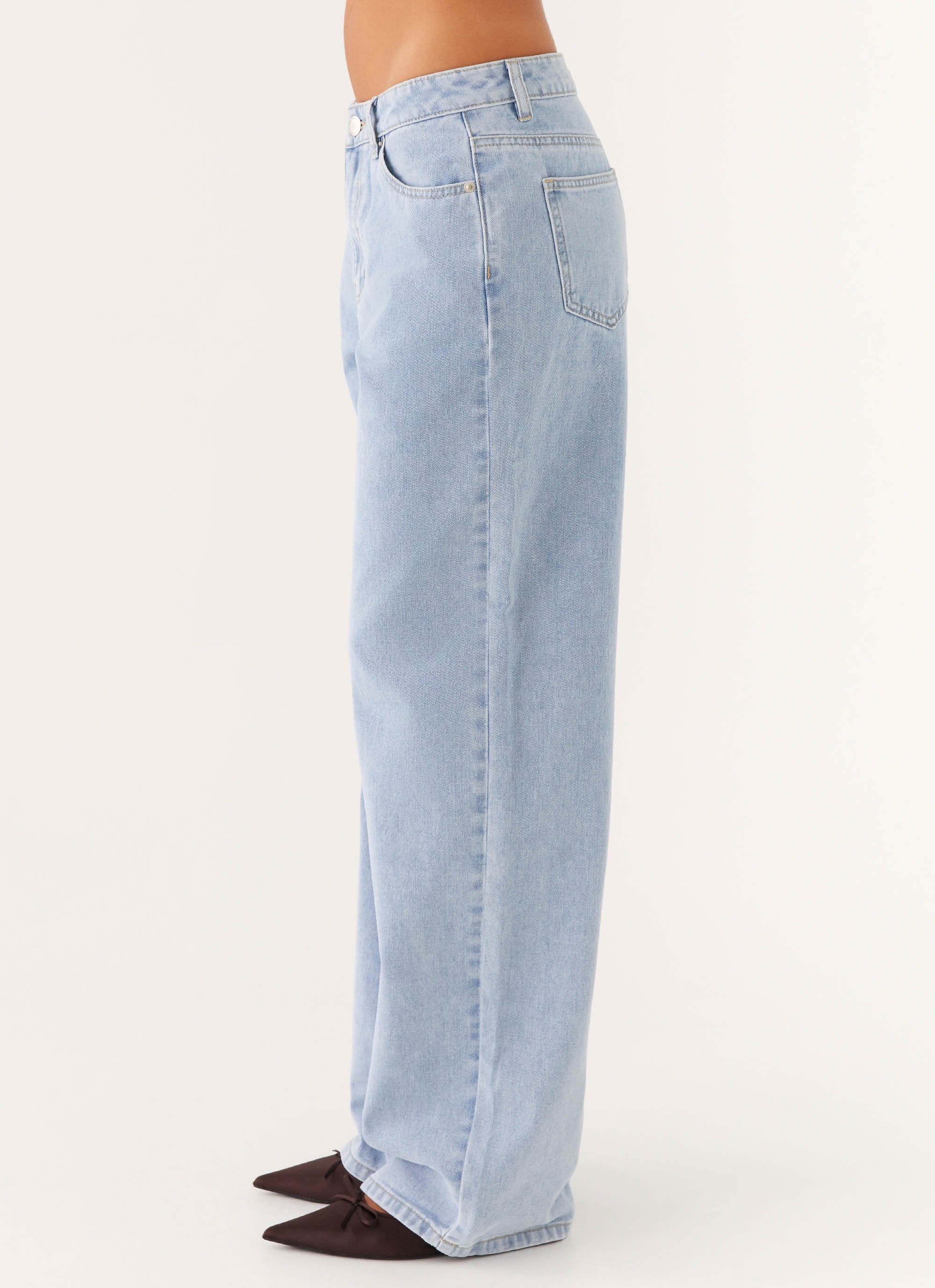 Keanna Low Rise Denim Jeans - Sky - Image 4