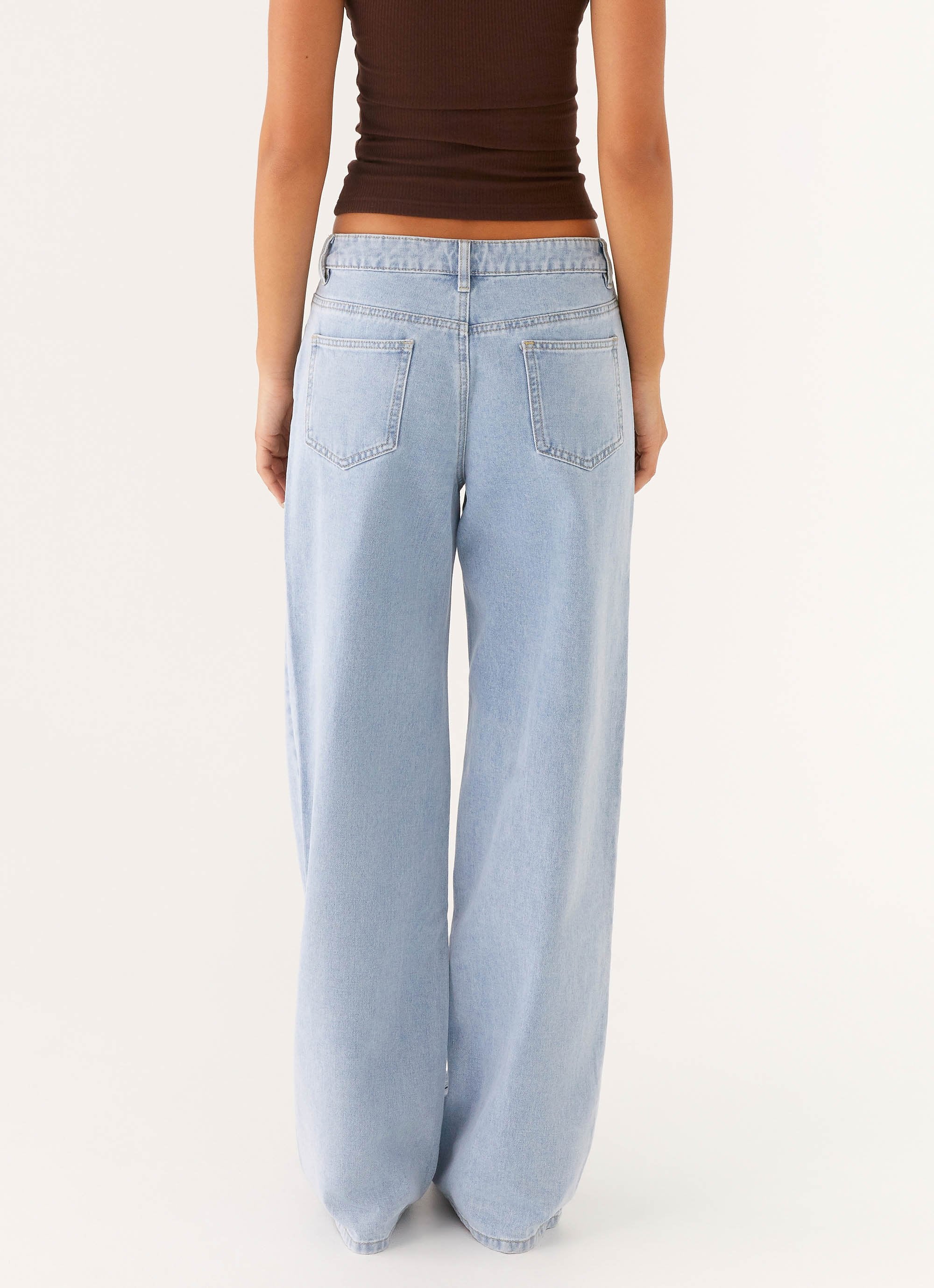 Keanna Low Rise Denim Jeans - Sky - Image 5