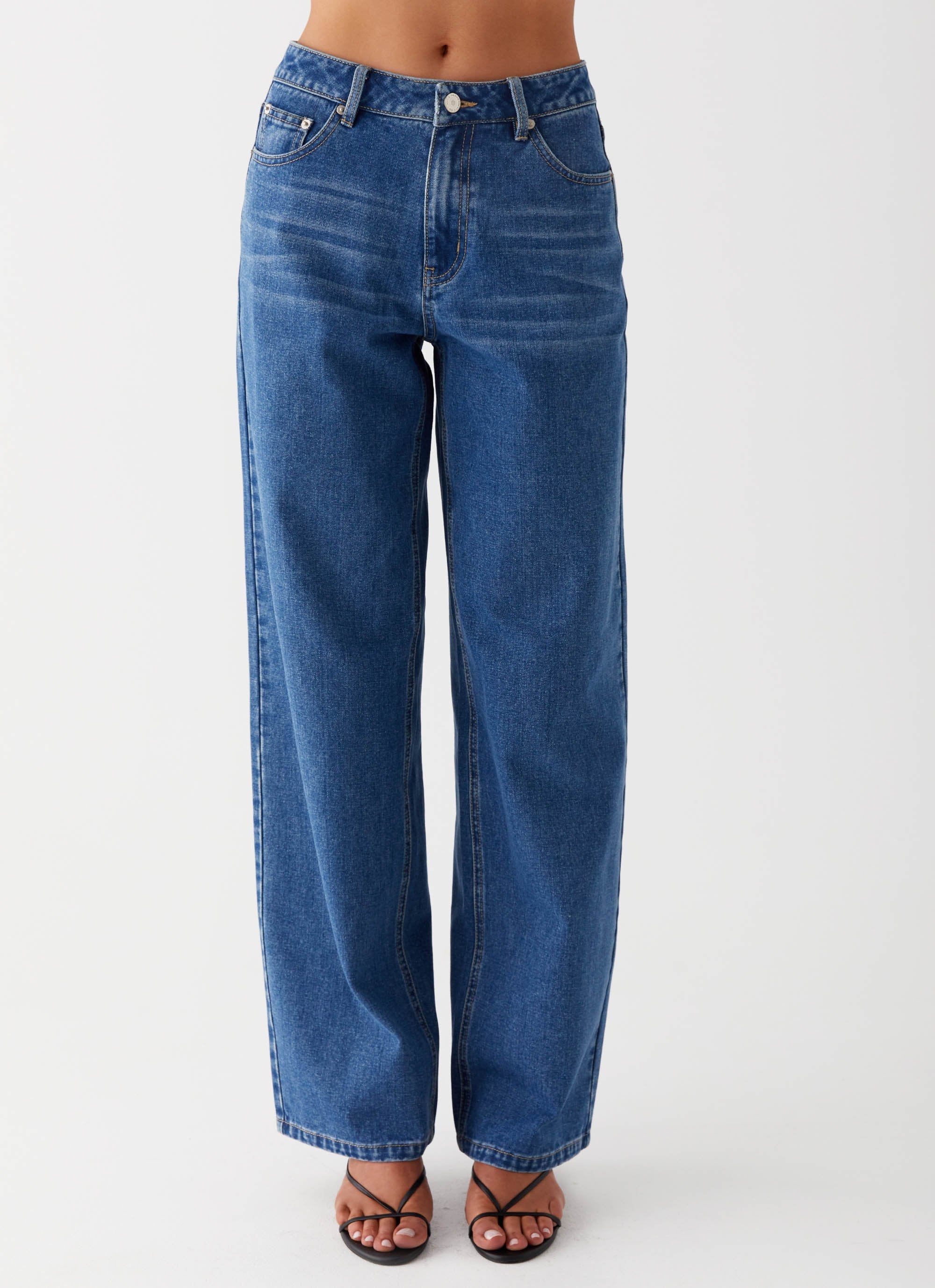 Keanna Low Rise Jeans - Indigo - Image 5