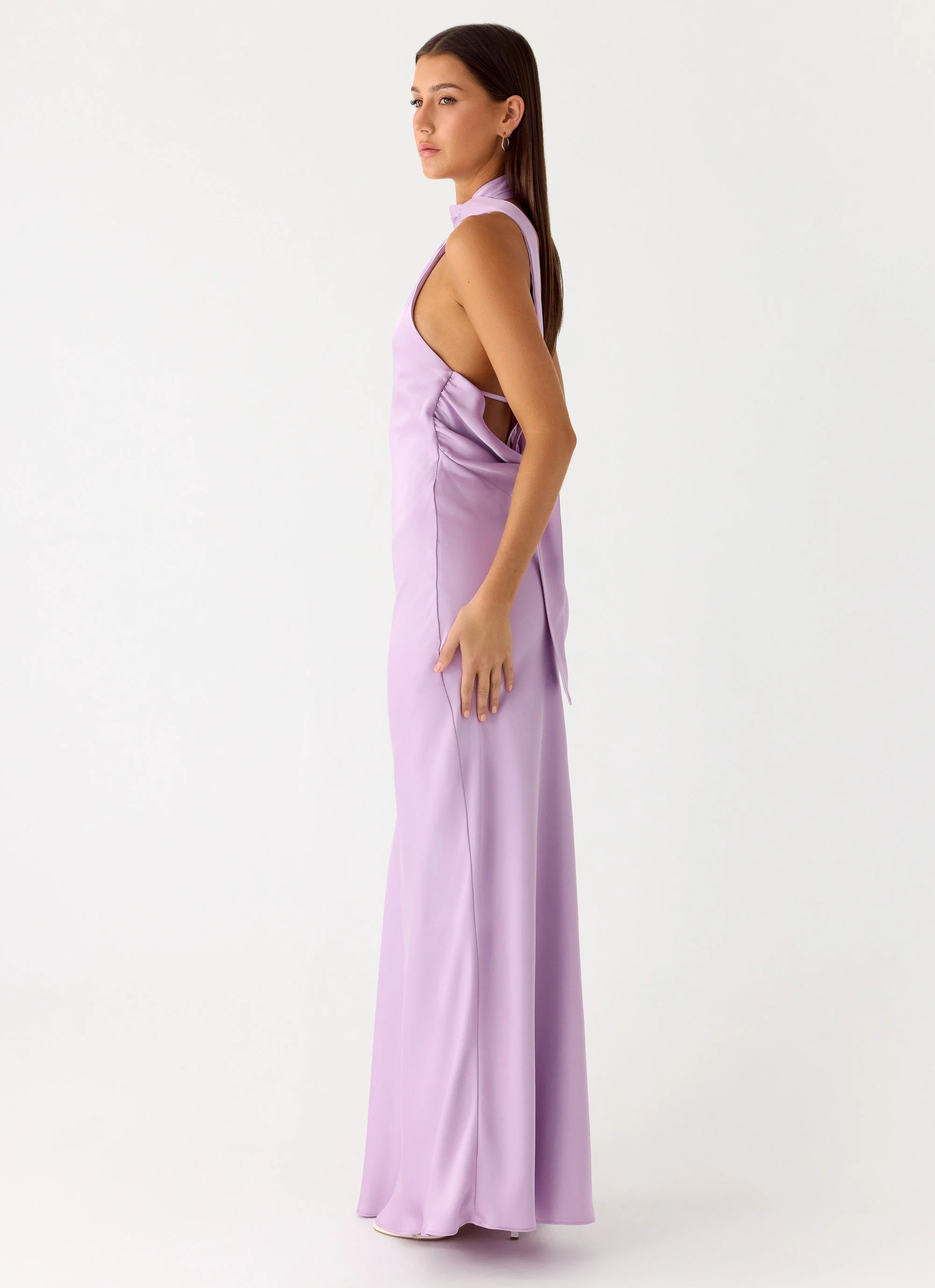 Keena Scarf Maxi Dress - Lavender - Image 3