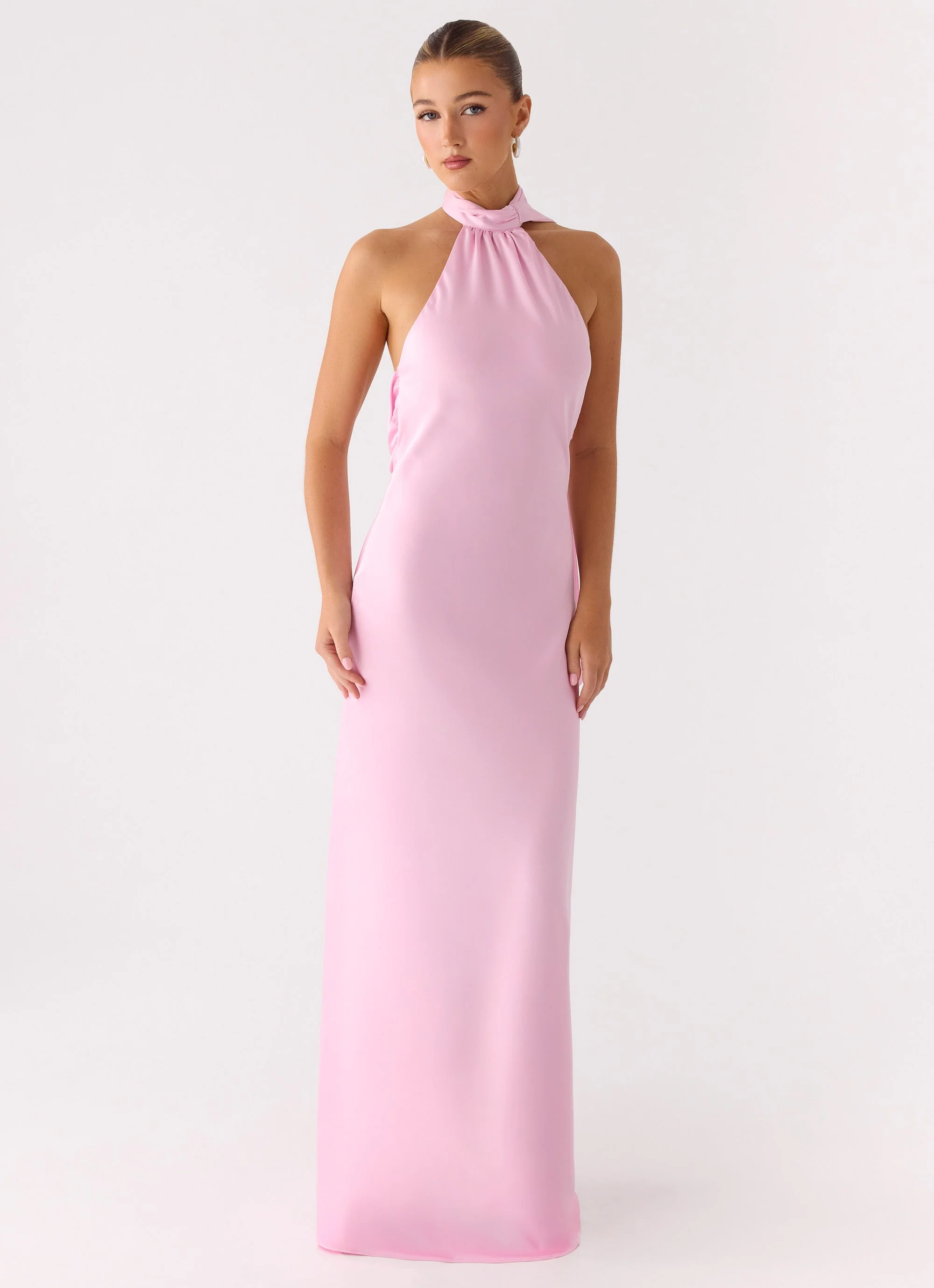 Keena Scarf Maxi Dress - Pink - Image 5