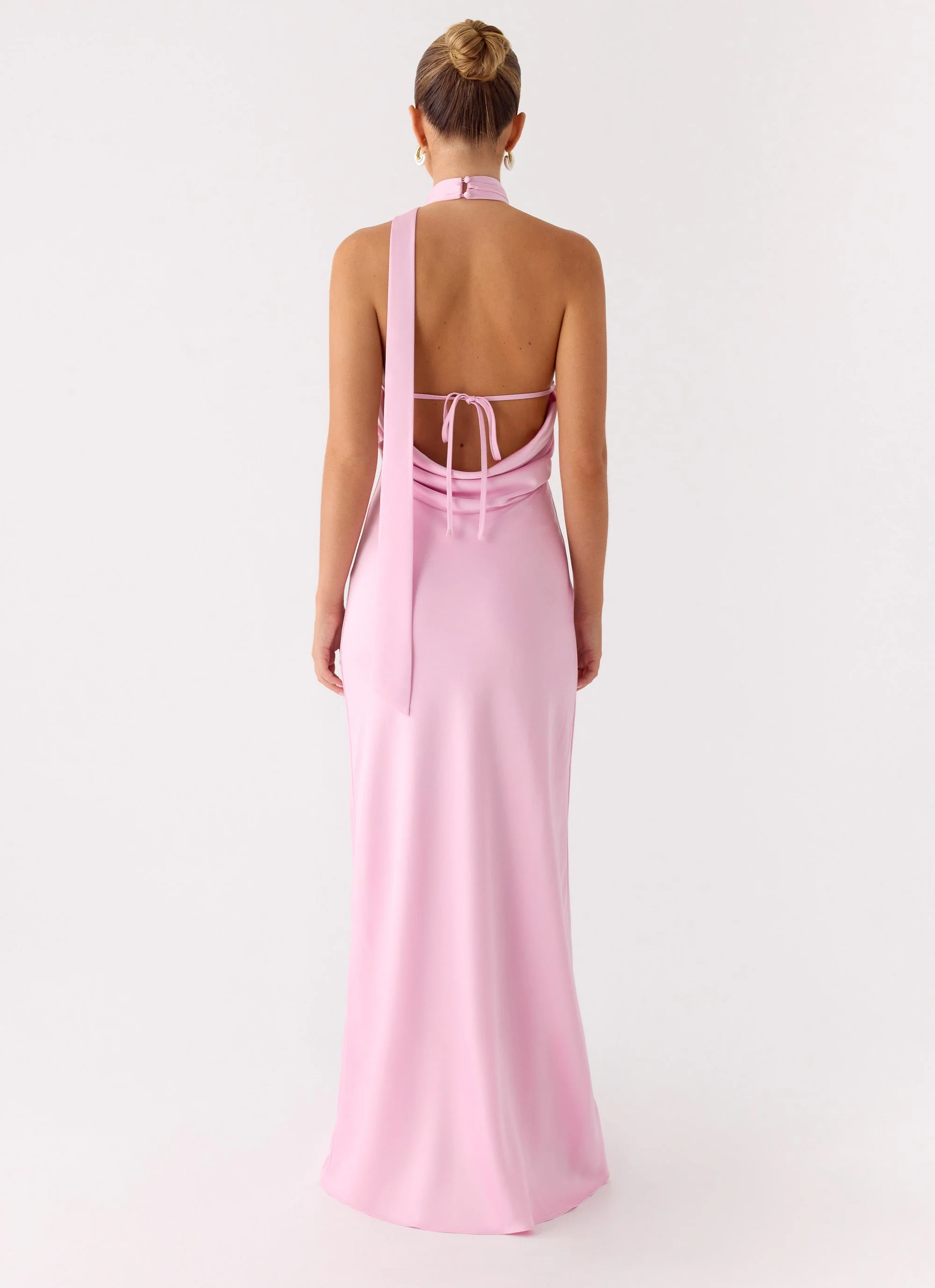 Keena Scarf Maxi Dress - Pink - Image 6