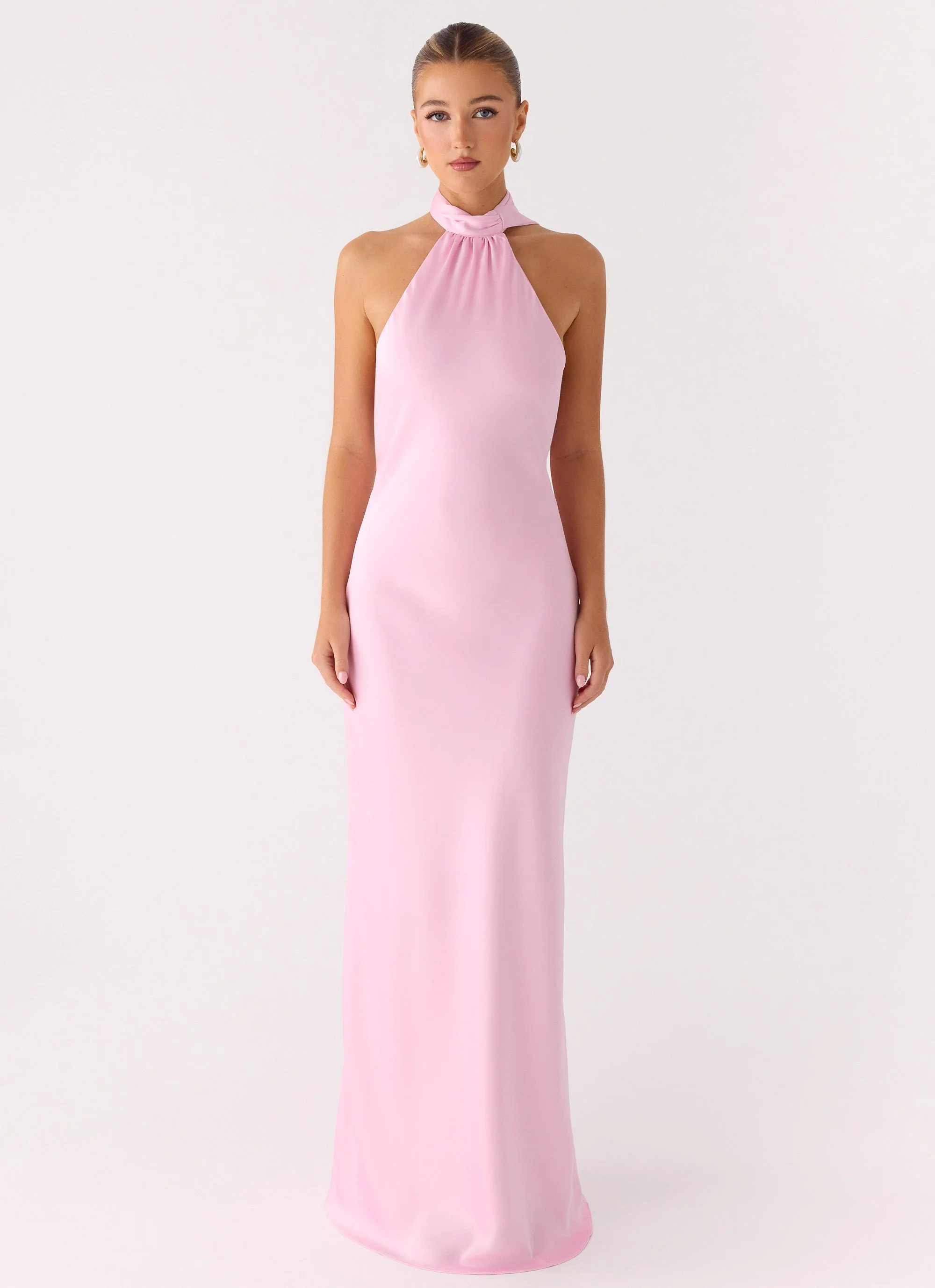Keena Scarf Maxi Dress - Pink - Image 8