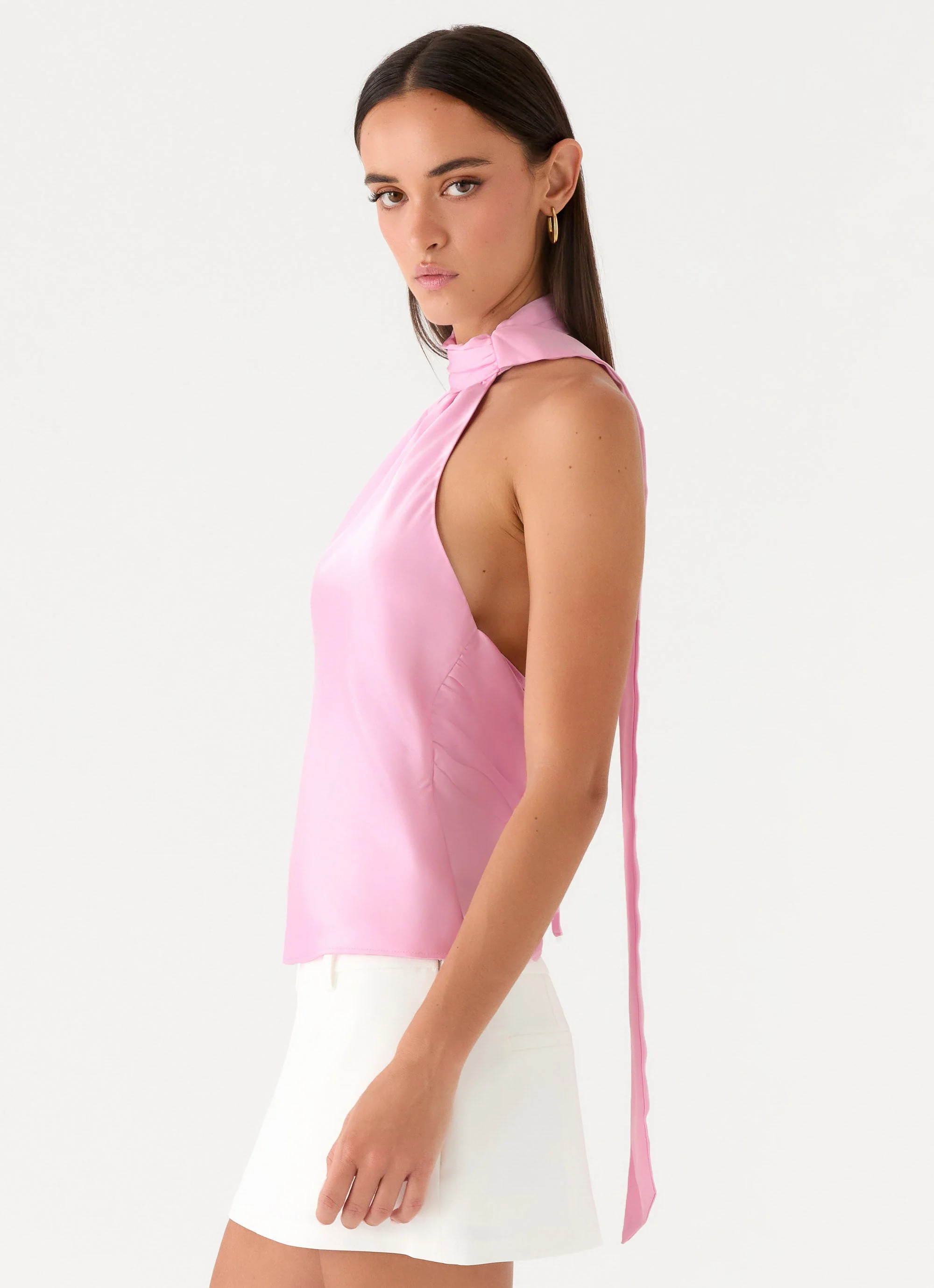 Keena Scarf Top - Pink - Image 3