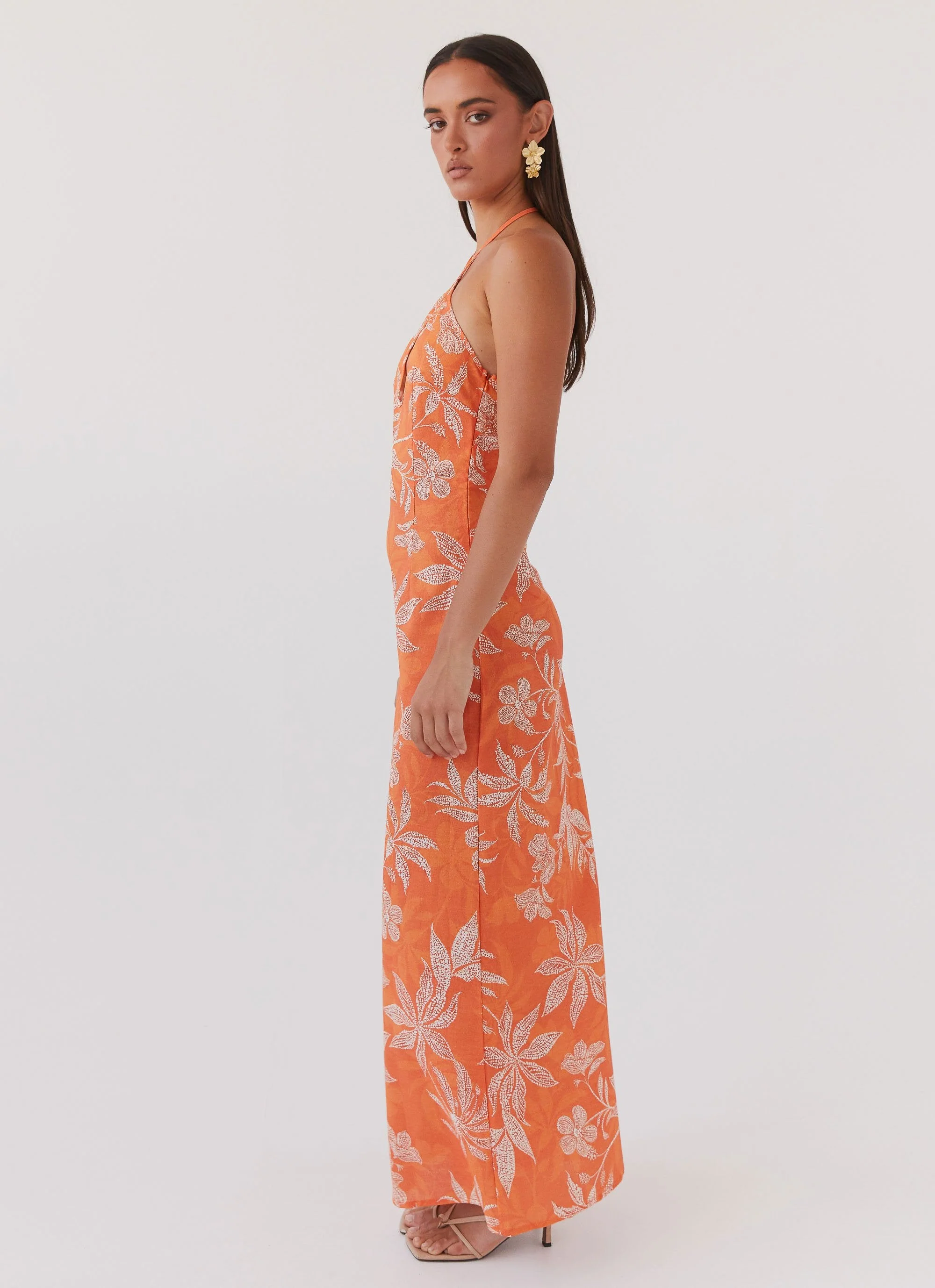 Keliegh Linen Maxi Dress - Tropic Sunset - Image 3