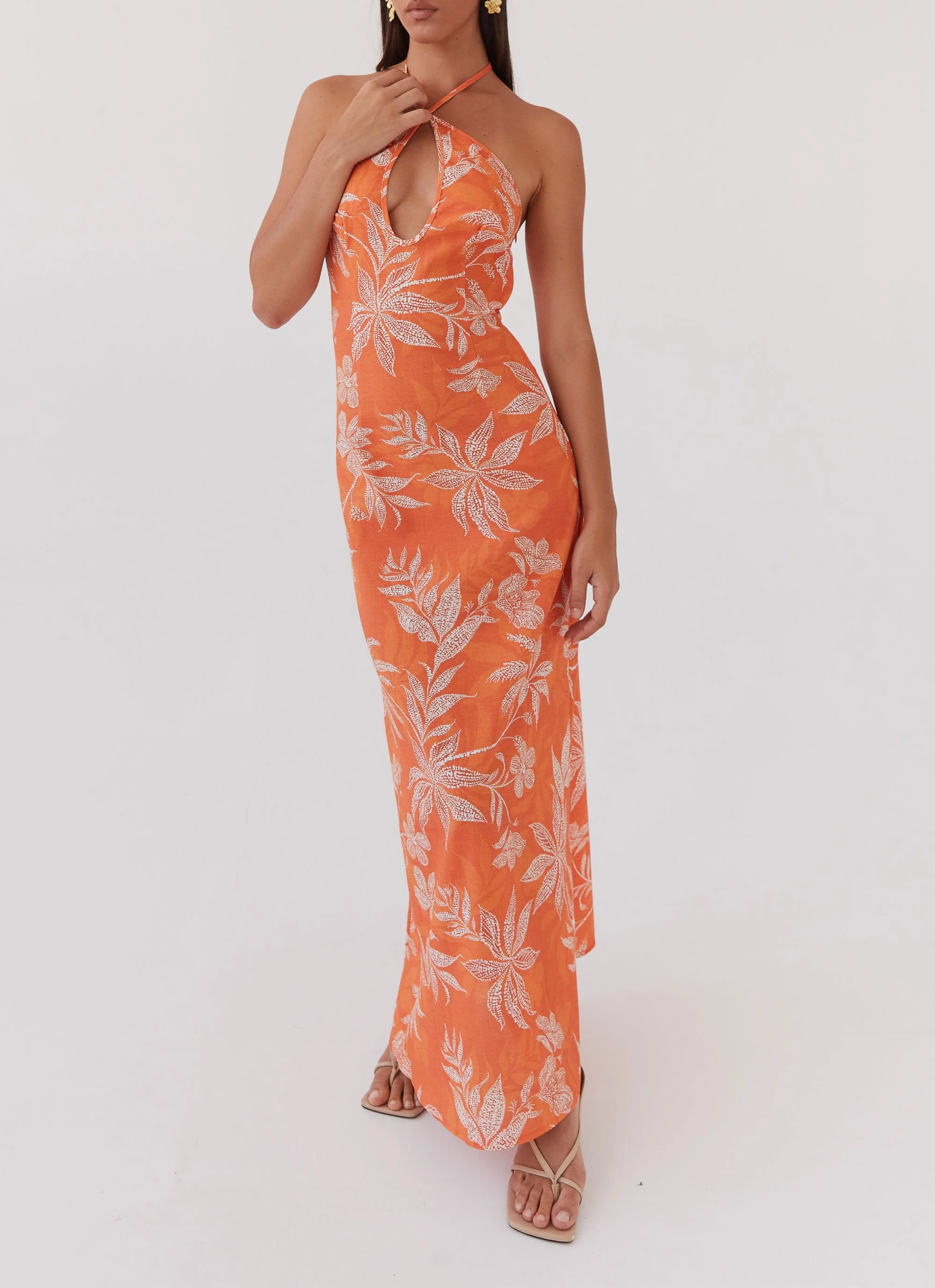 Keliegh Linen Maxi Dress - Tropic Sunset - Image 6