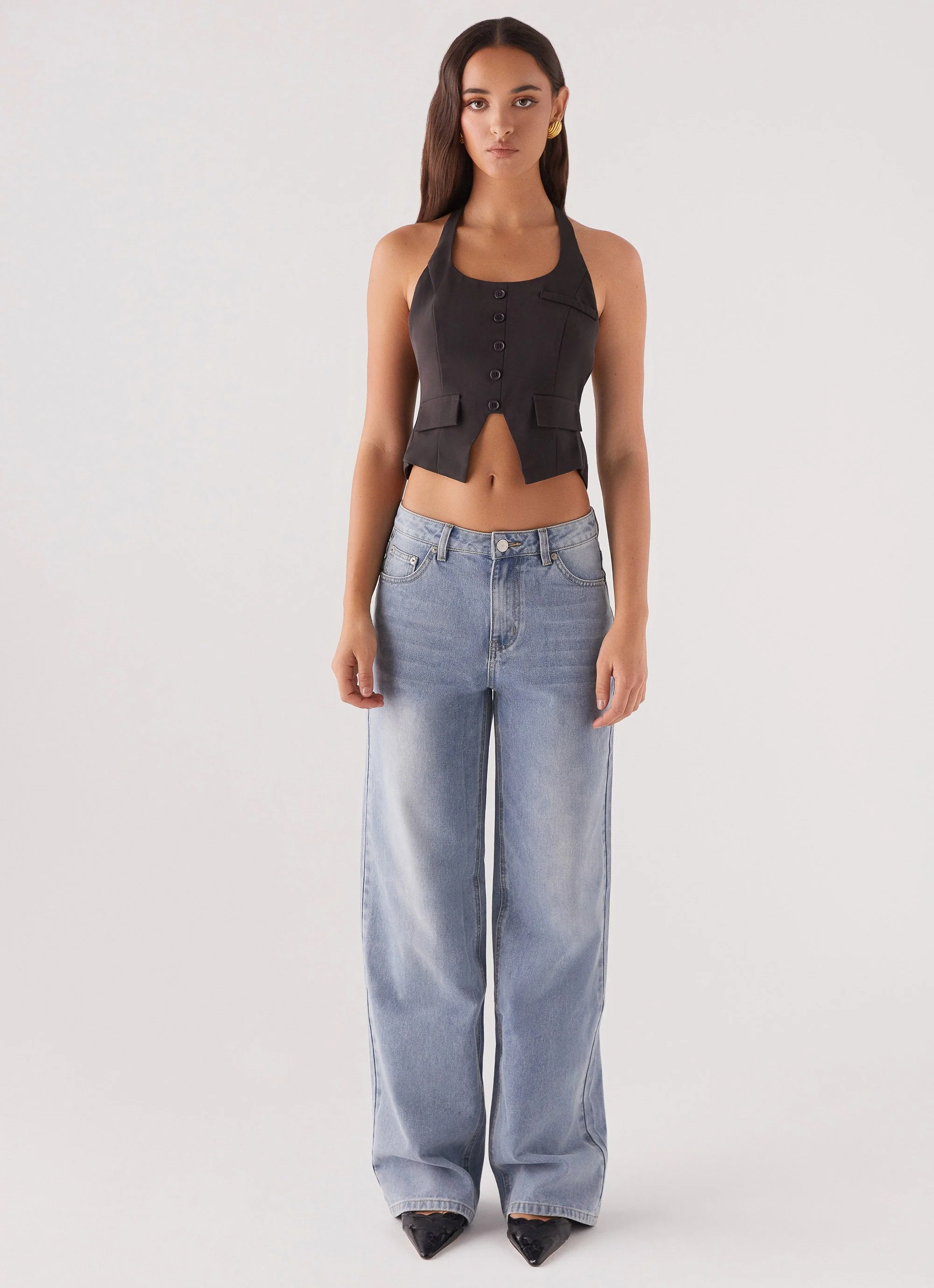 Kendra Backless Vest - Black - Image 3