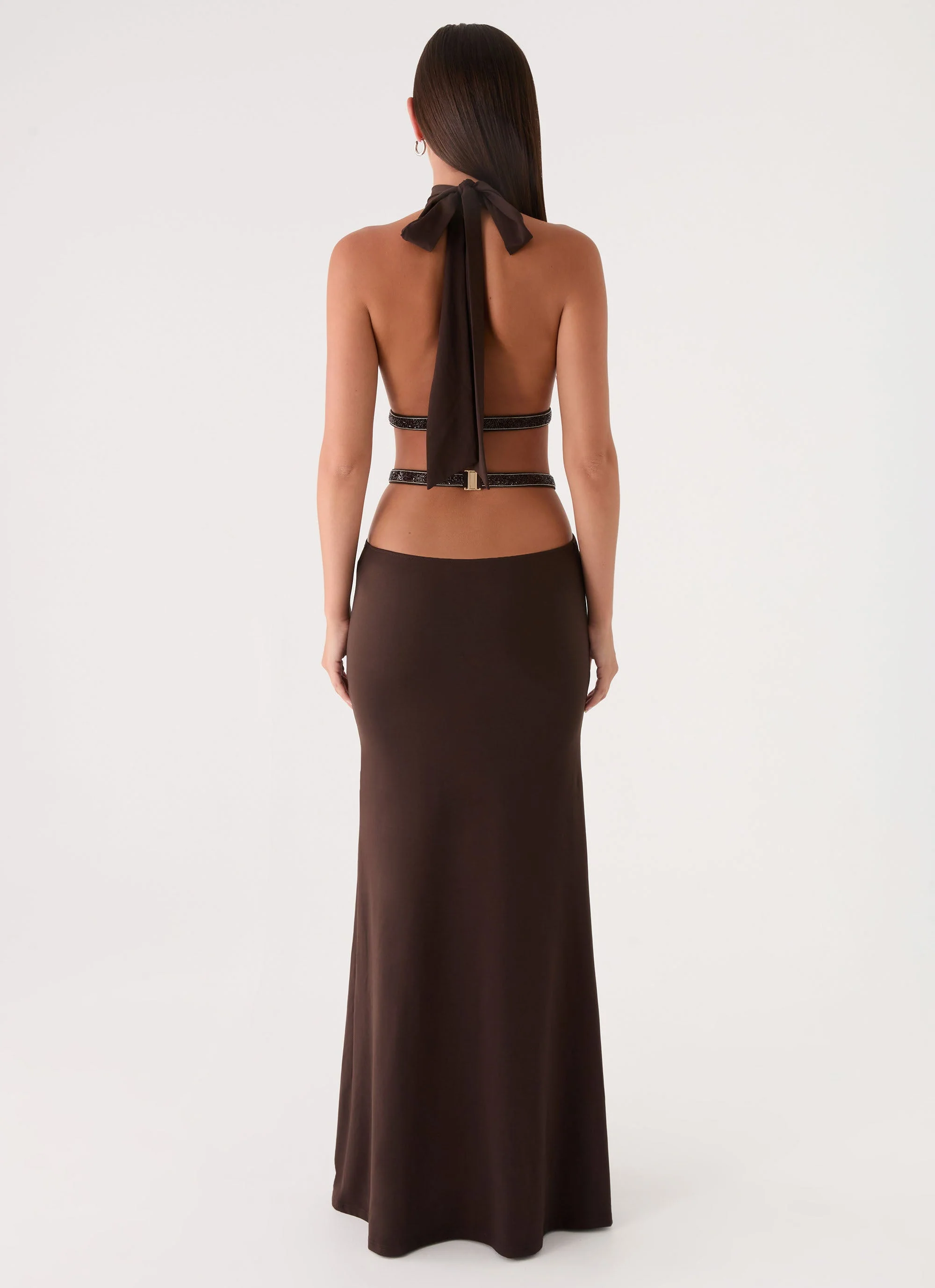 Kendrah Maxi Dress - Chocolate - Image 2