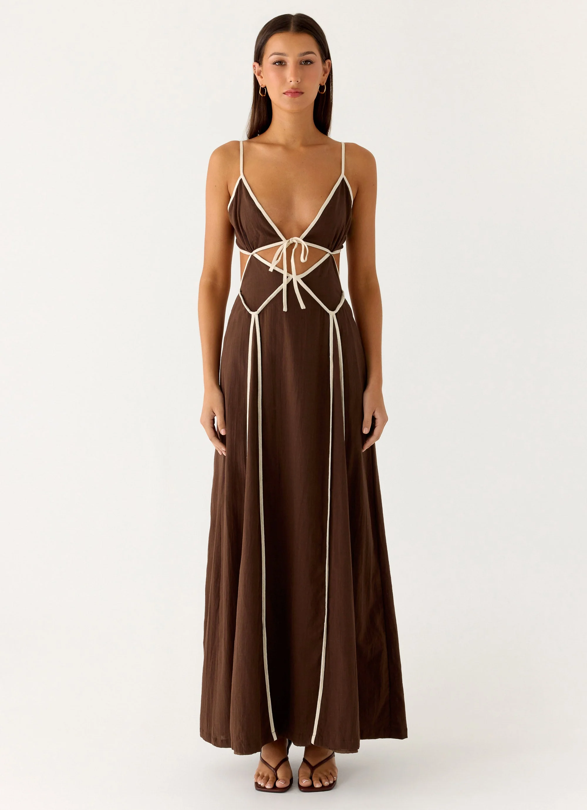 Kerli Maxi Dress - Cool Chocolate - Image 2