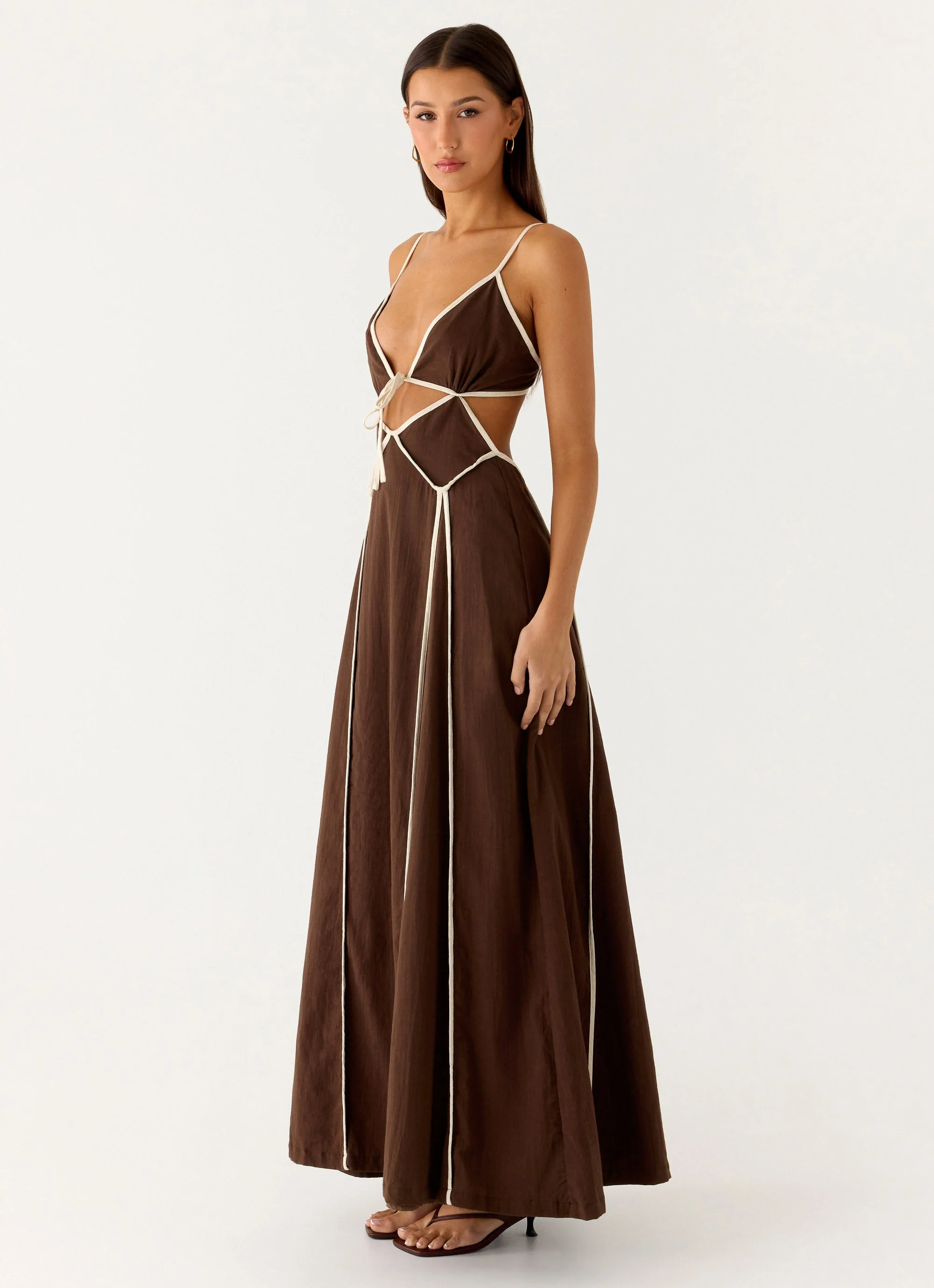 Kerli Maxi Dress - Cool Chocolate - Image 3
