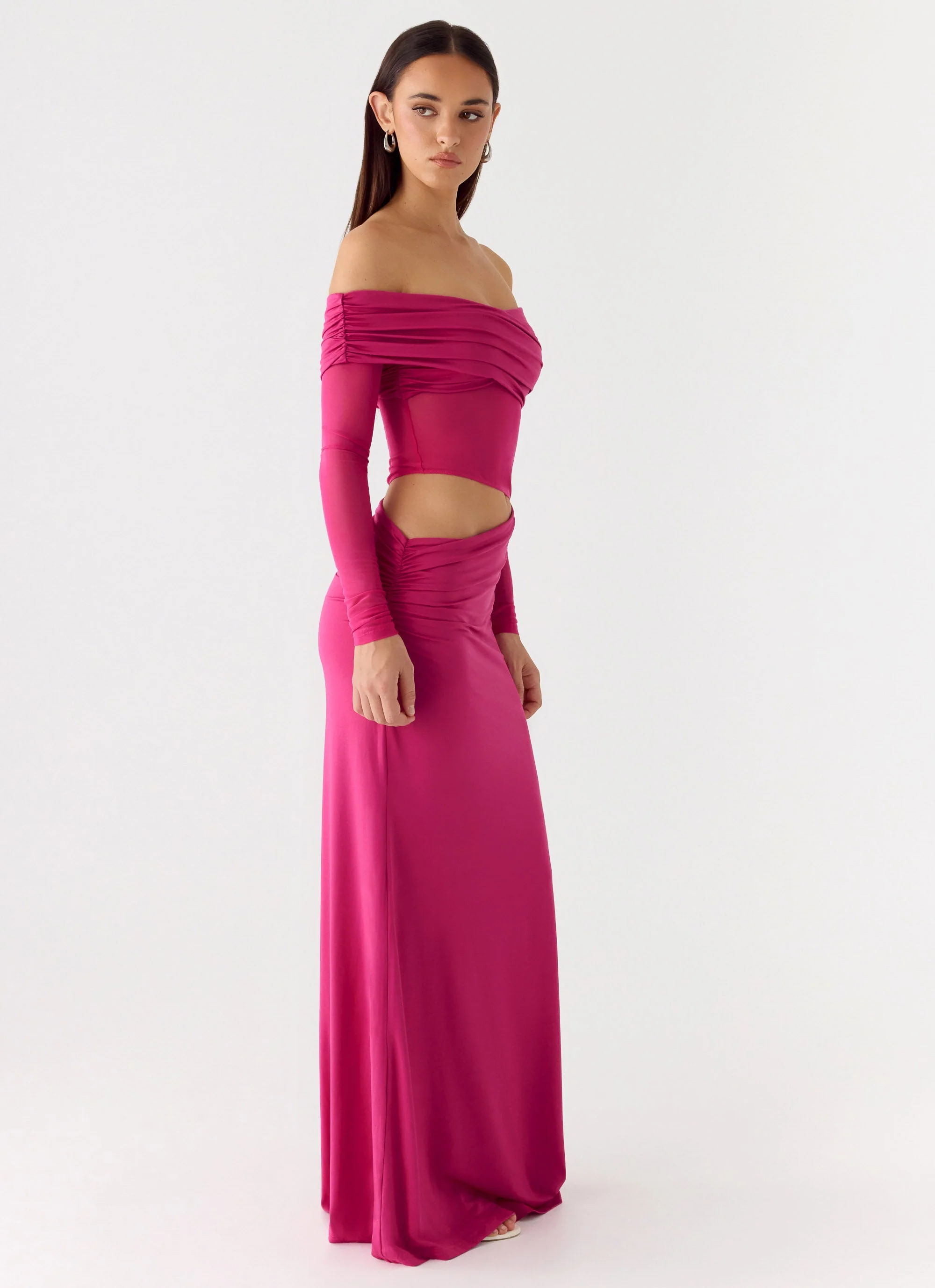 Kerli Maxi Dress - Fuchsia - Image 2
