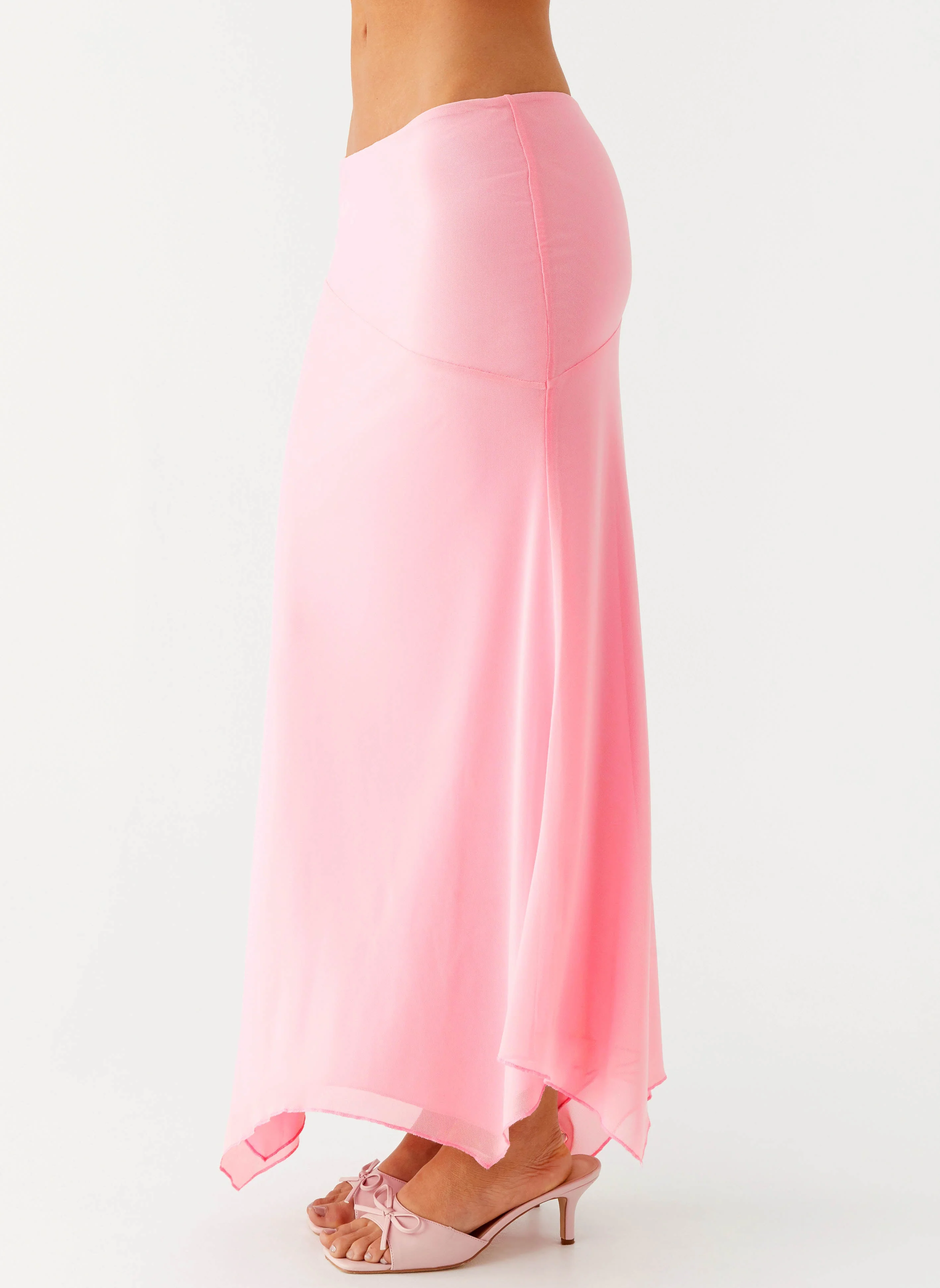 Kerrie Hanky Midi Skirt - Baby Pink - Image 3