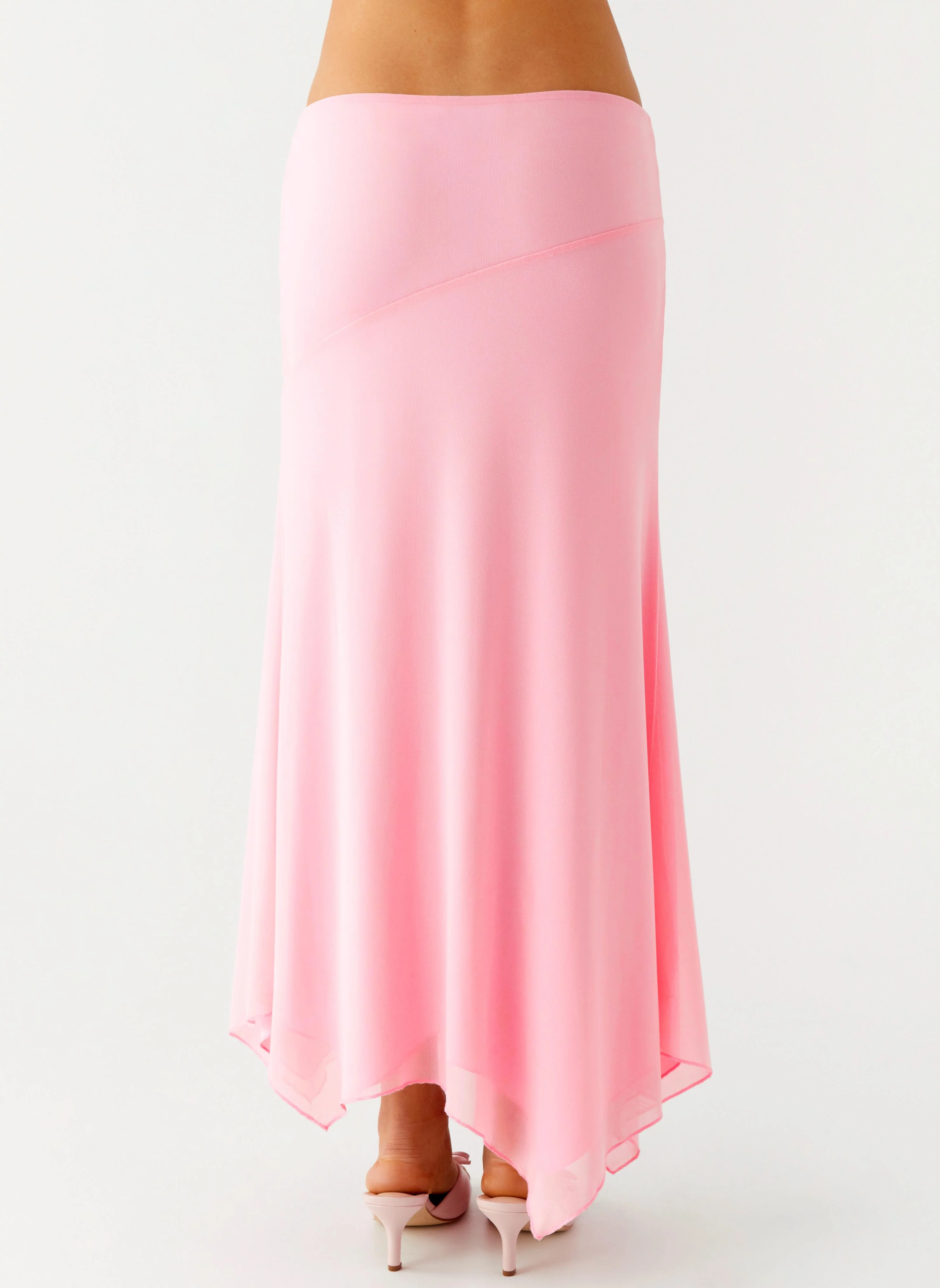Kerrie Hanky Midi Skirt - Baby Pink - Image 4