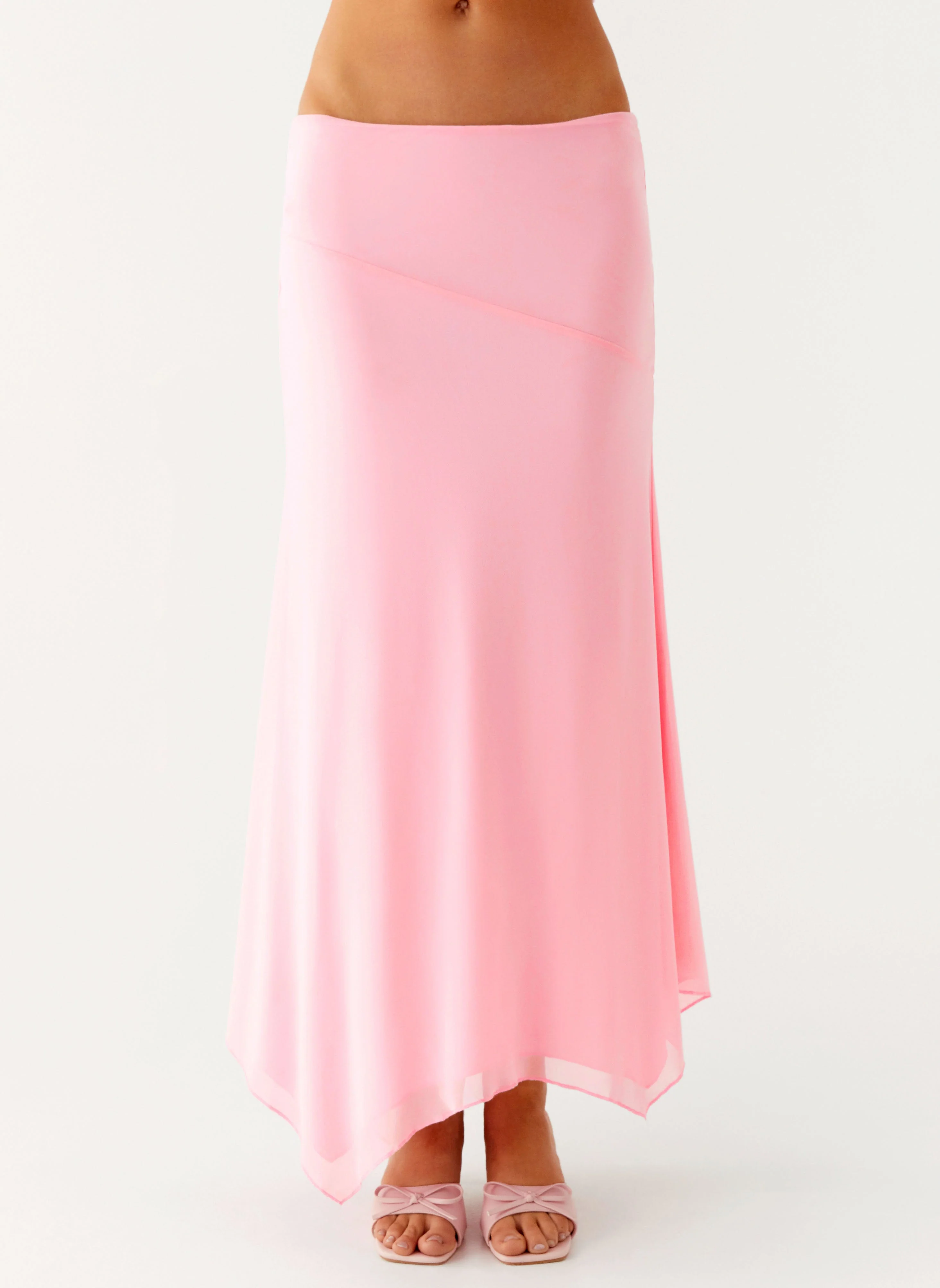 Kerrie Hanky Midi Skirt - Baby Pink - Image 5