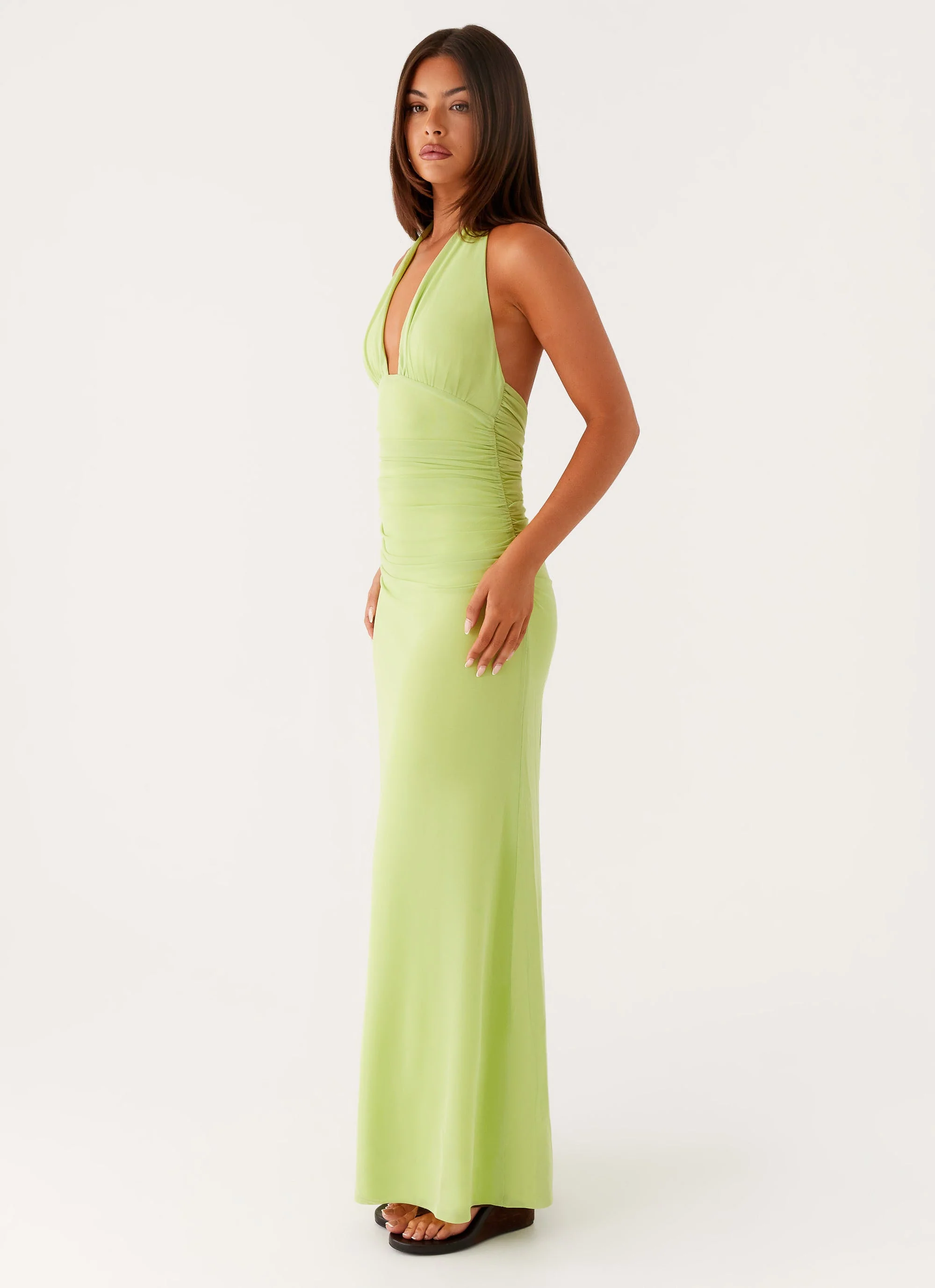 Kerrie Maxi Dress - Lime - Image 5