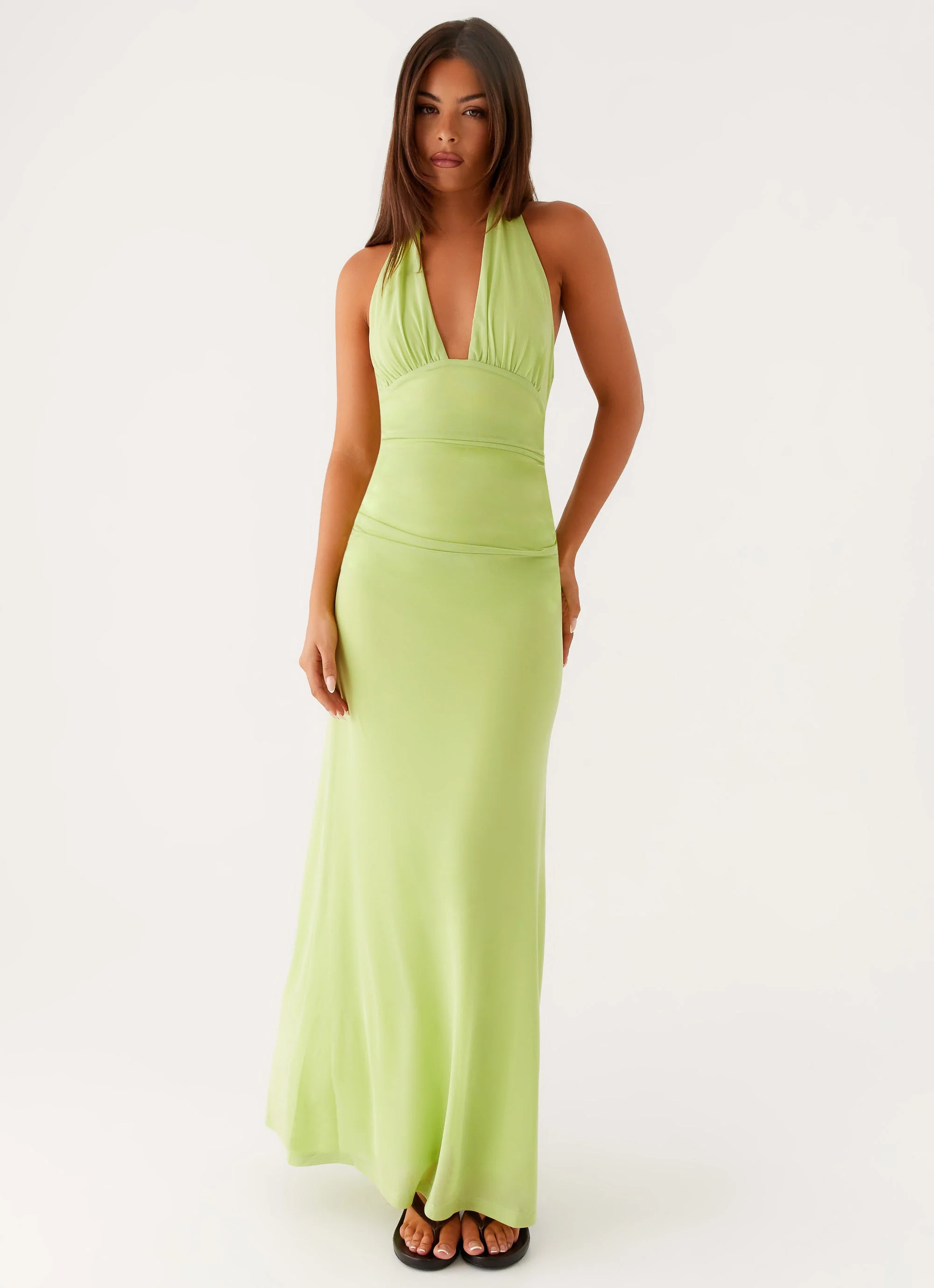 Kerrie Maxi Dress - Lime - Image 6