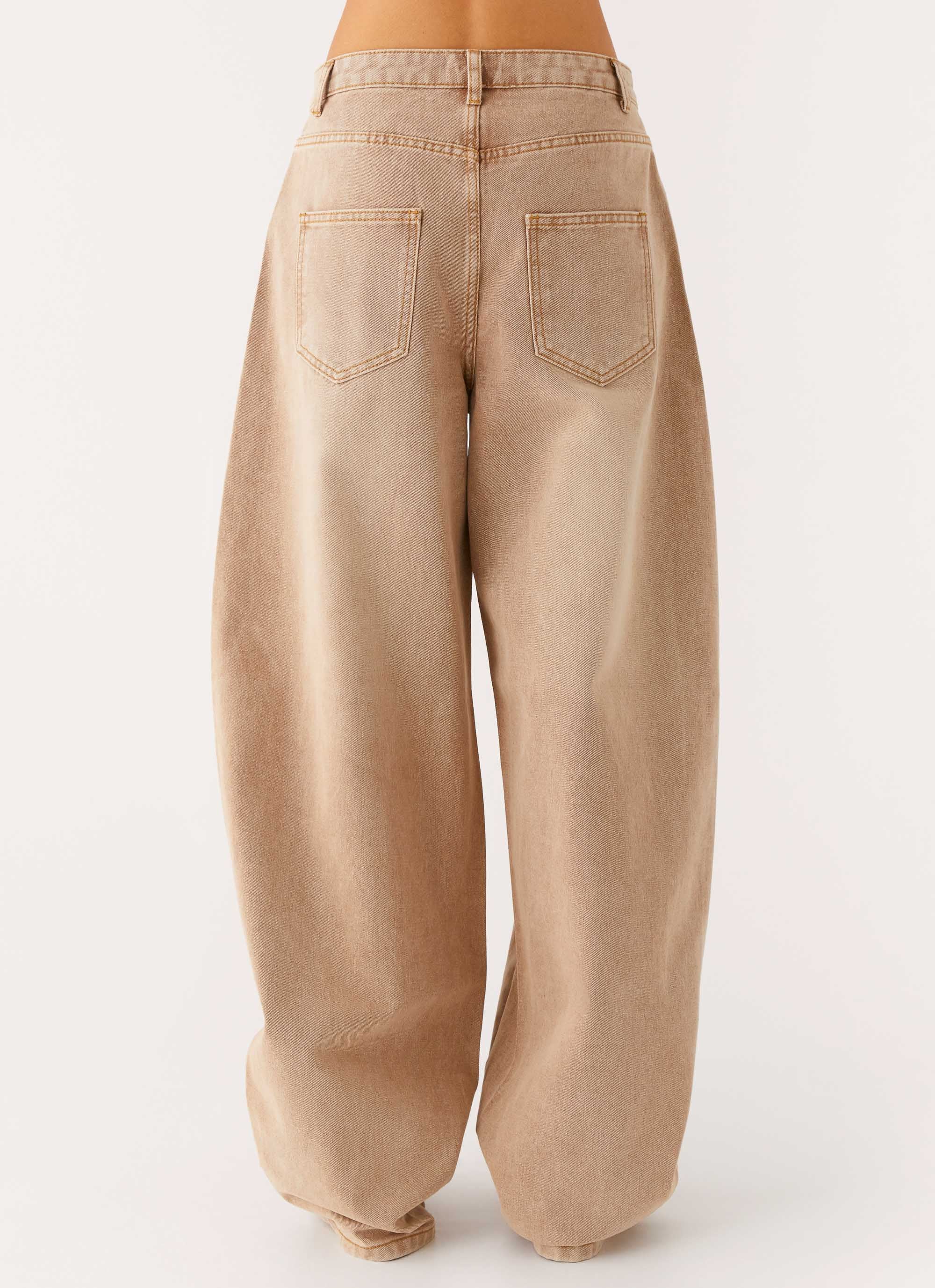 Khalil Baggy Jeans - Tan - Image 4