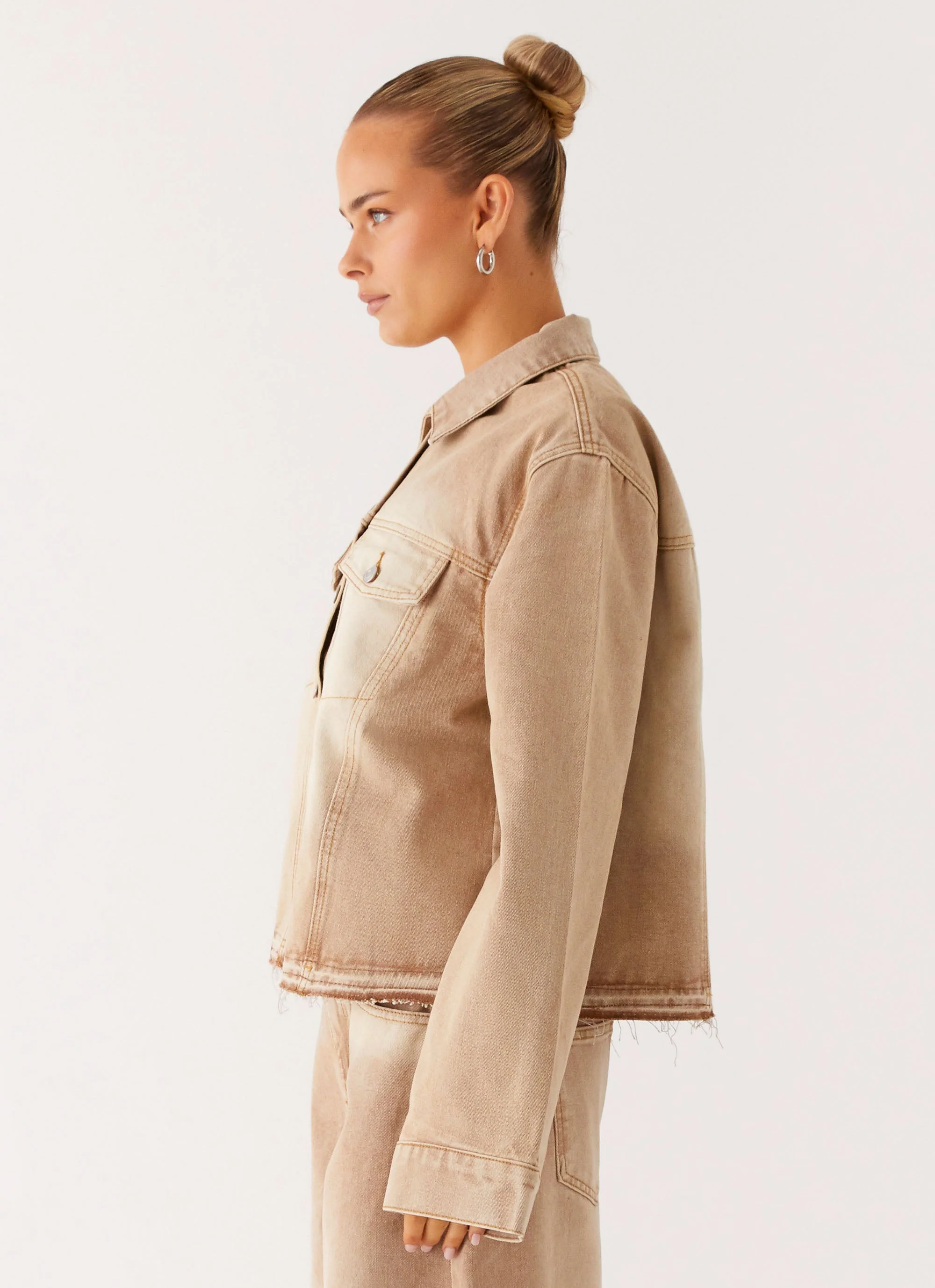 Khalil Denim Jacket - Tan - Image 2