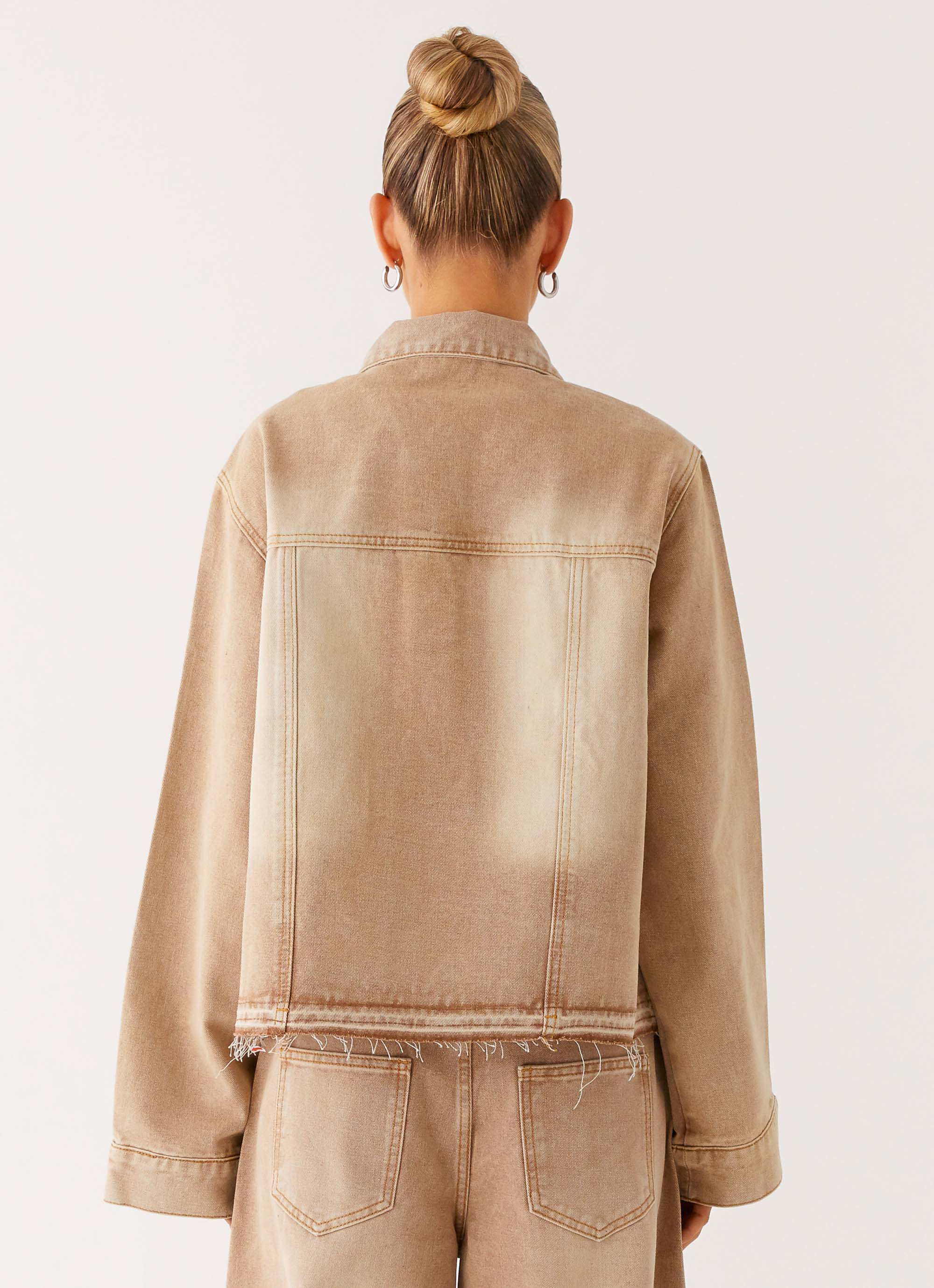 Khalil Denim Jacket - Tan - Image 3
