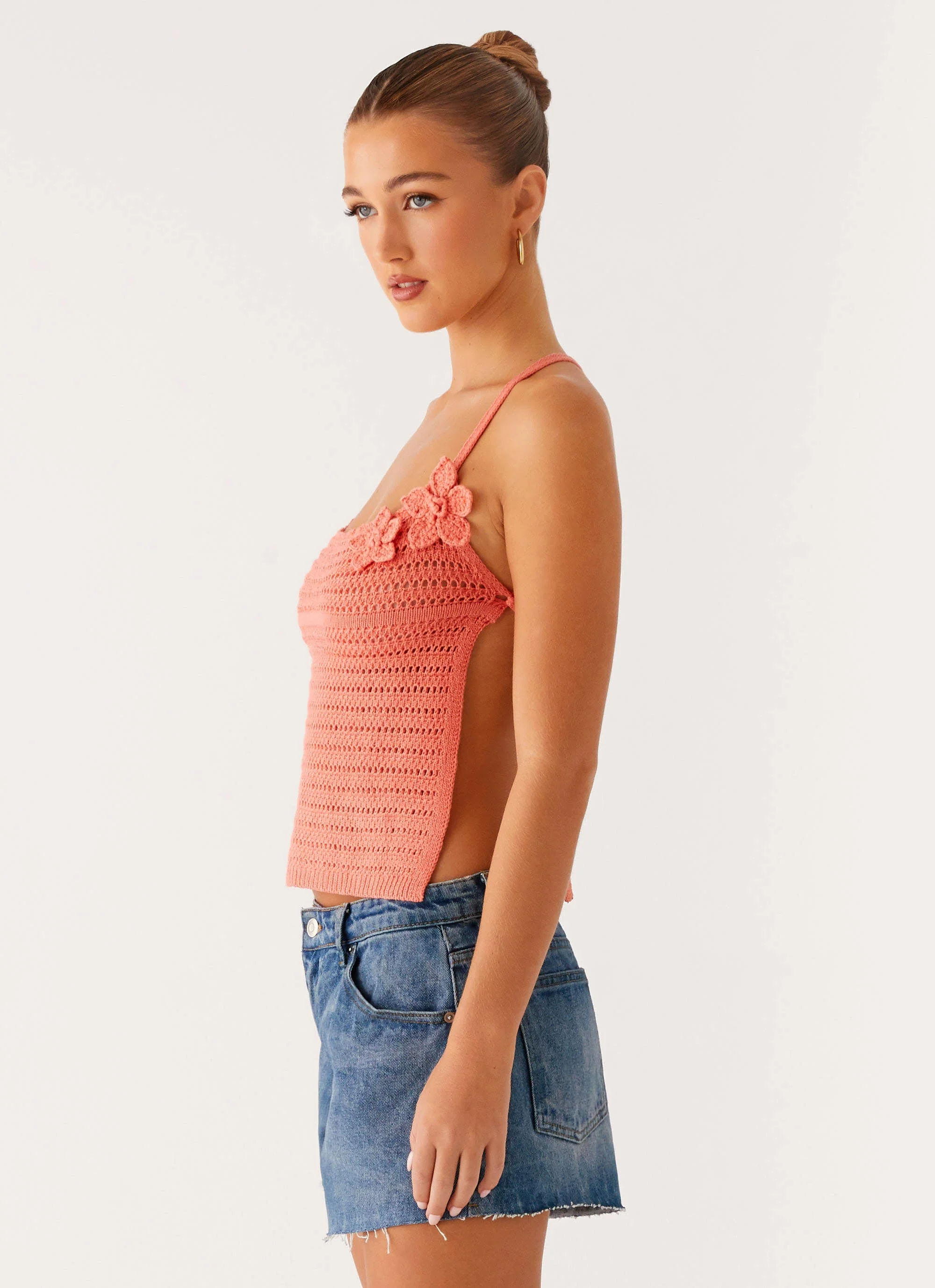 Kia Cross Back Top - Coral - Image 3