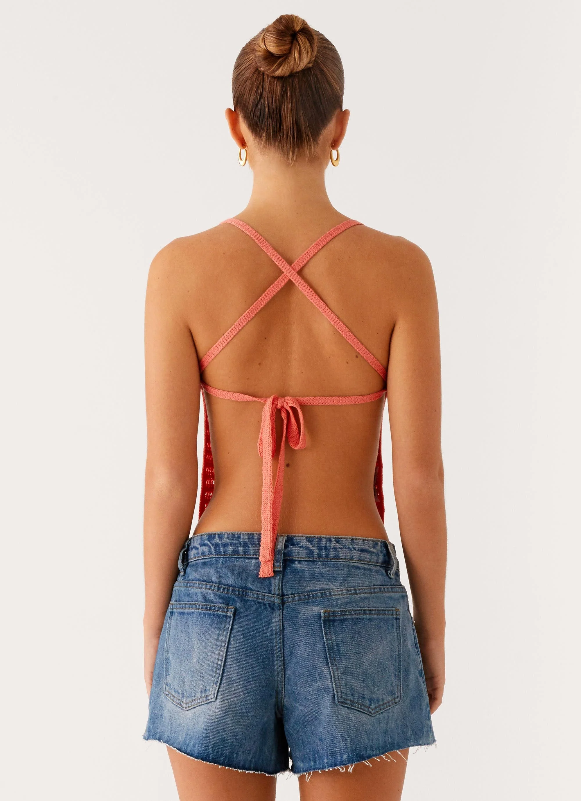 Kia Cross Back Top - Coral - Image 4