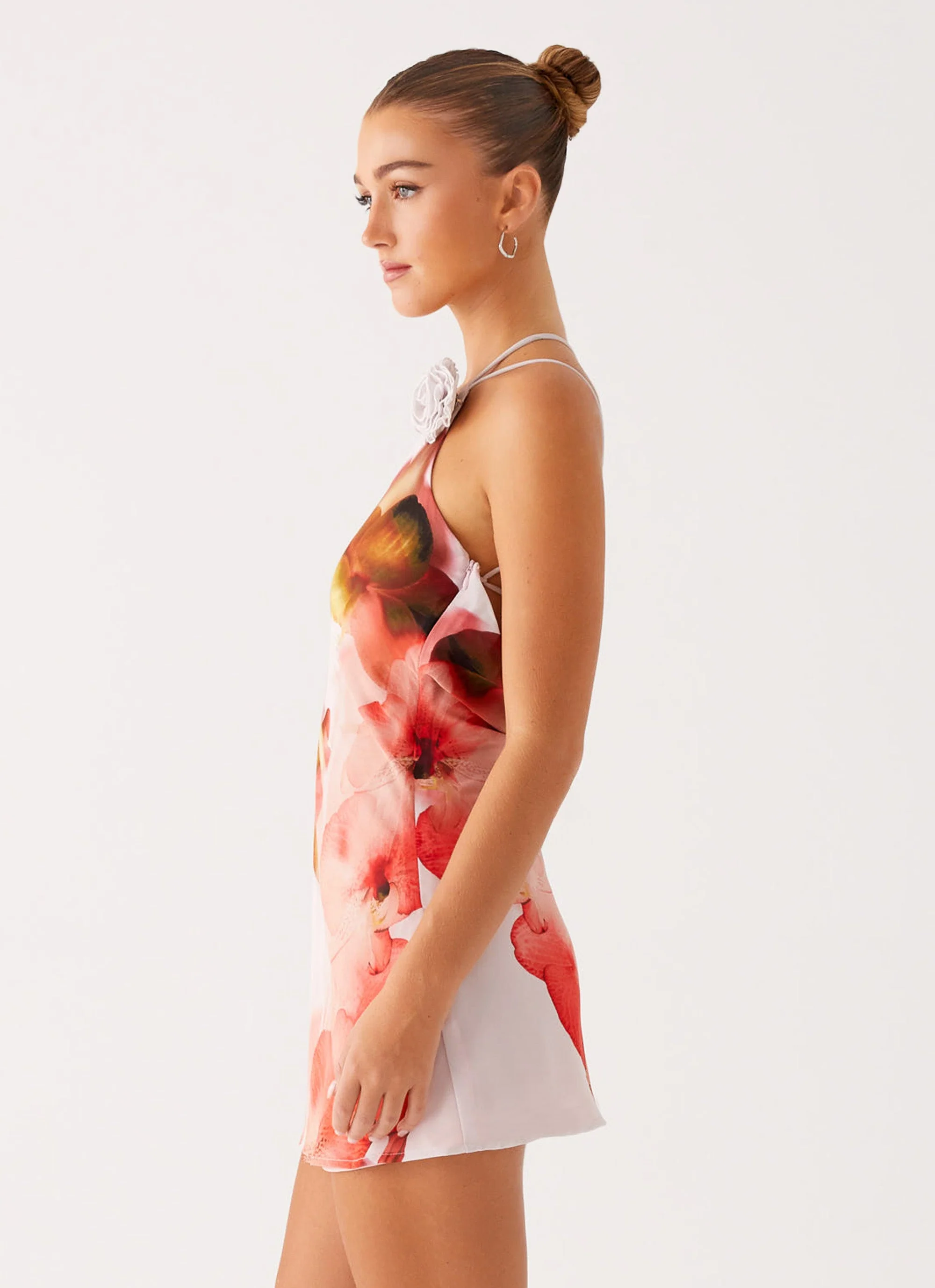 Kia Mini Dress - Peach Rose - Image 3