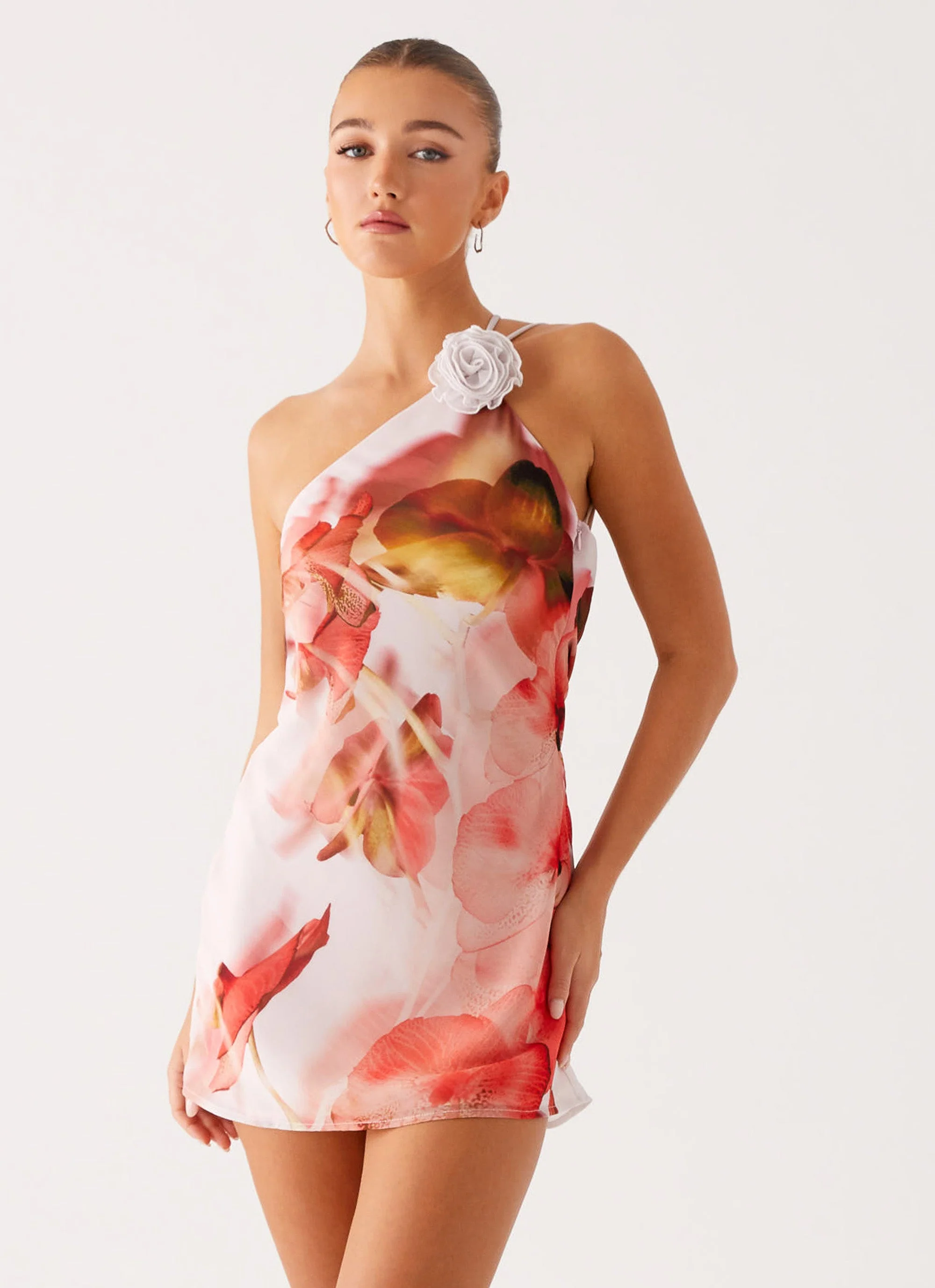 Kia Mini Dress - Peach Rose - Image 5