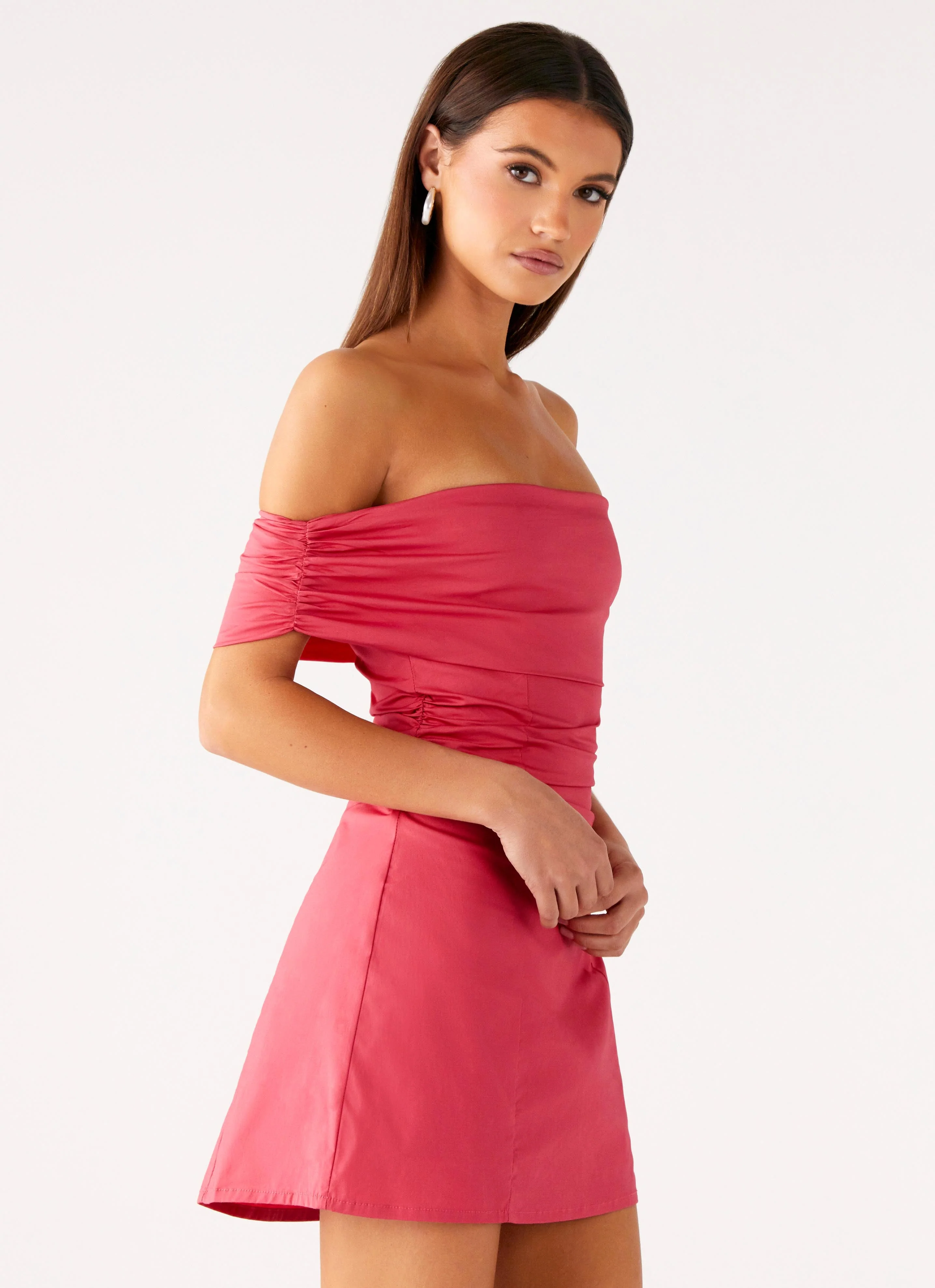 Kierra Mini Dress - Coral - Image 3