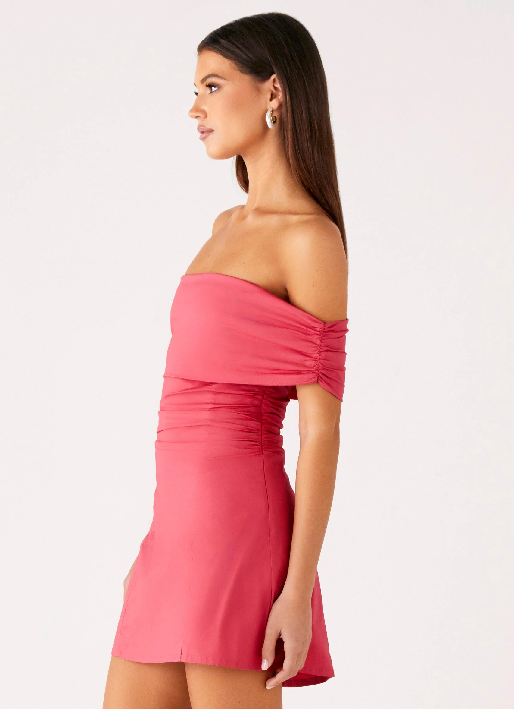 Kierra Mini Dress - Coral - Image 4
