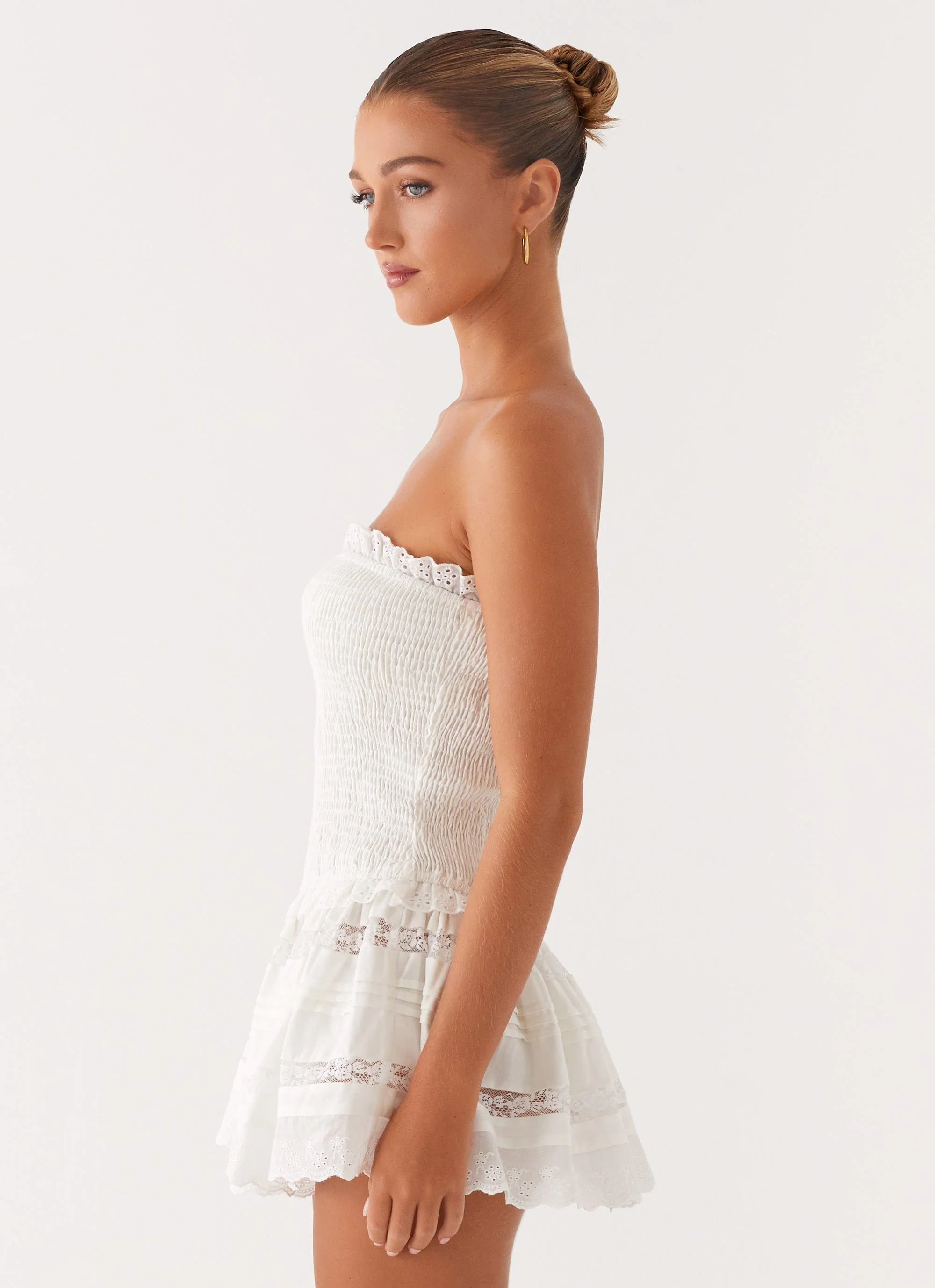 Kimia Mini Dress - White - Image 3