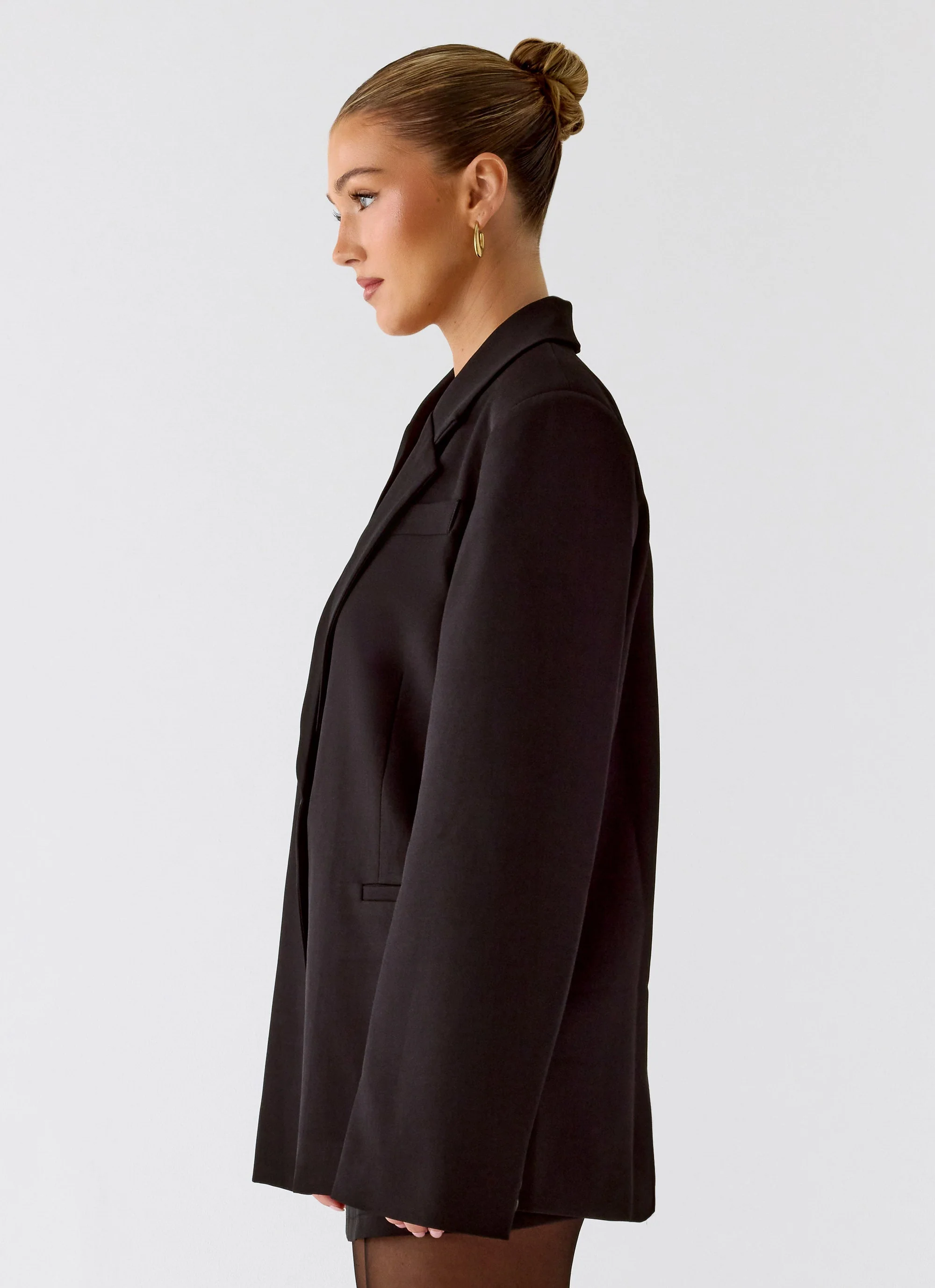 Kingston Oversized Blazer - Black - Image 4