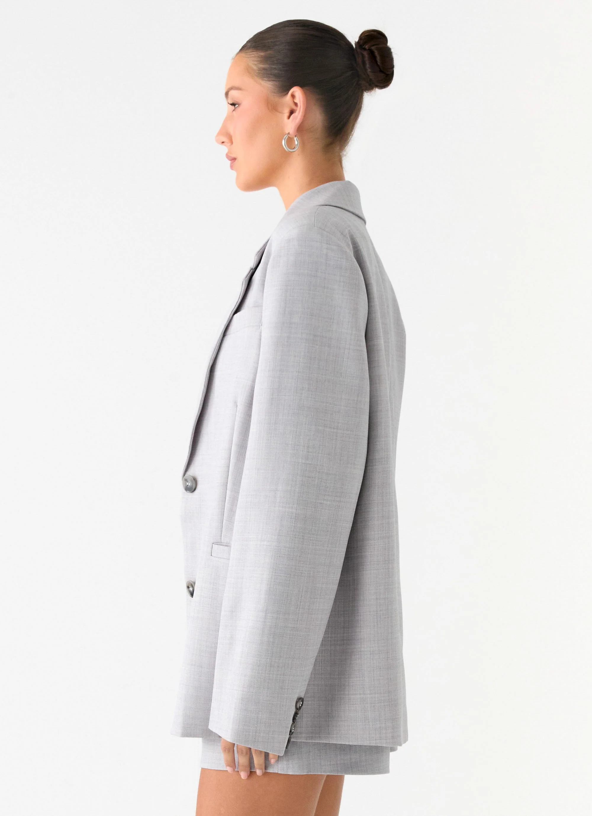 Kingston Oversized Blazer - Grey - Image 2