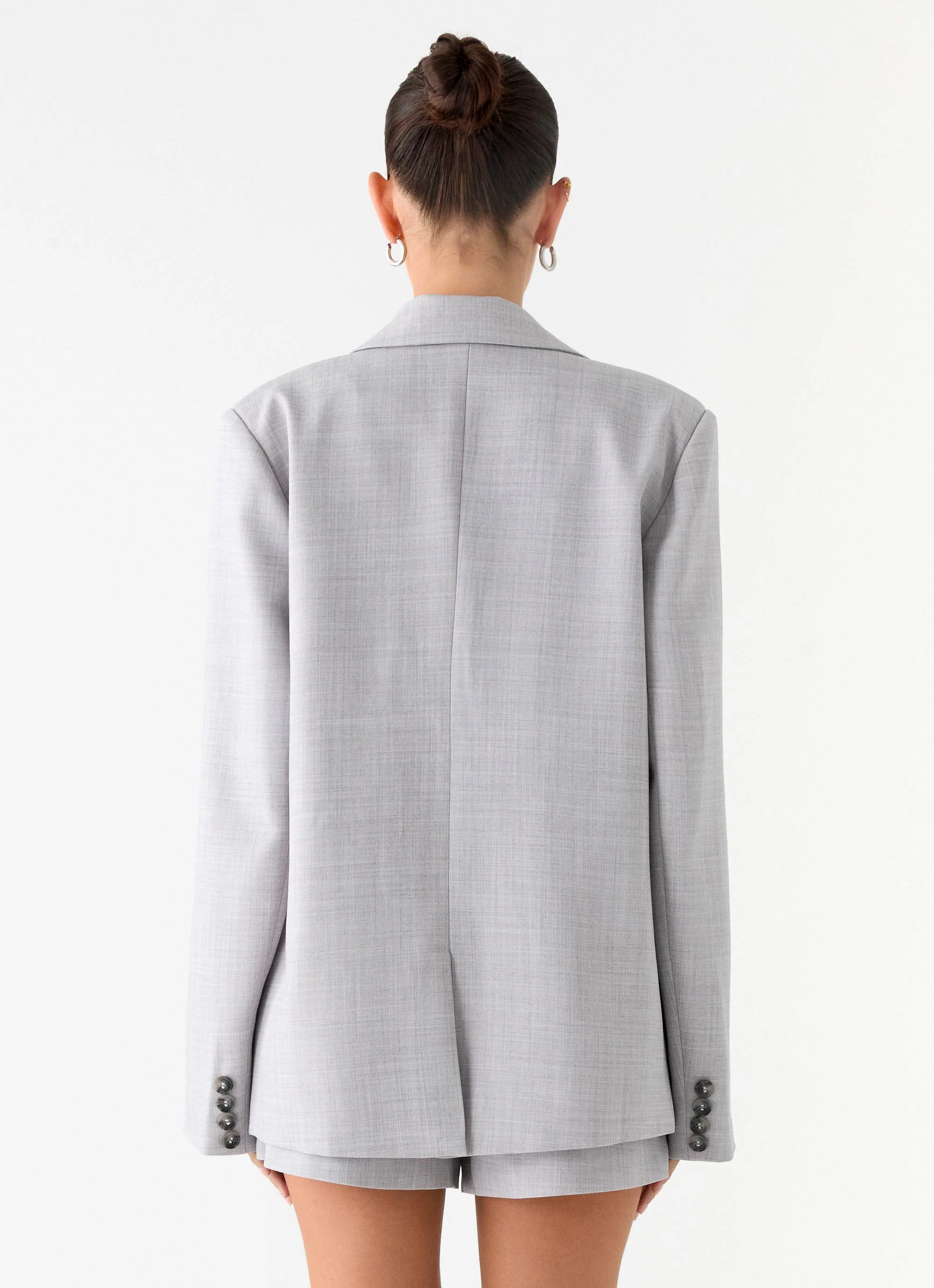 Kingston Oversized Blazer - Grey - Image 3