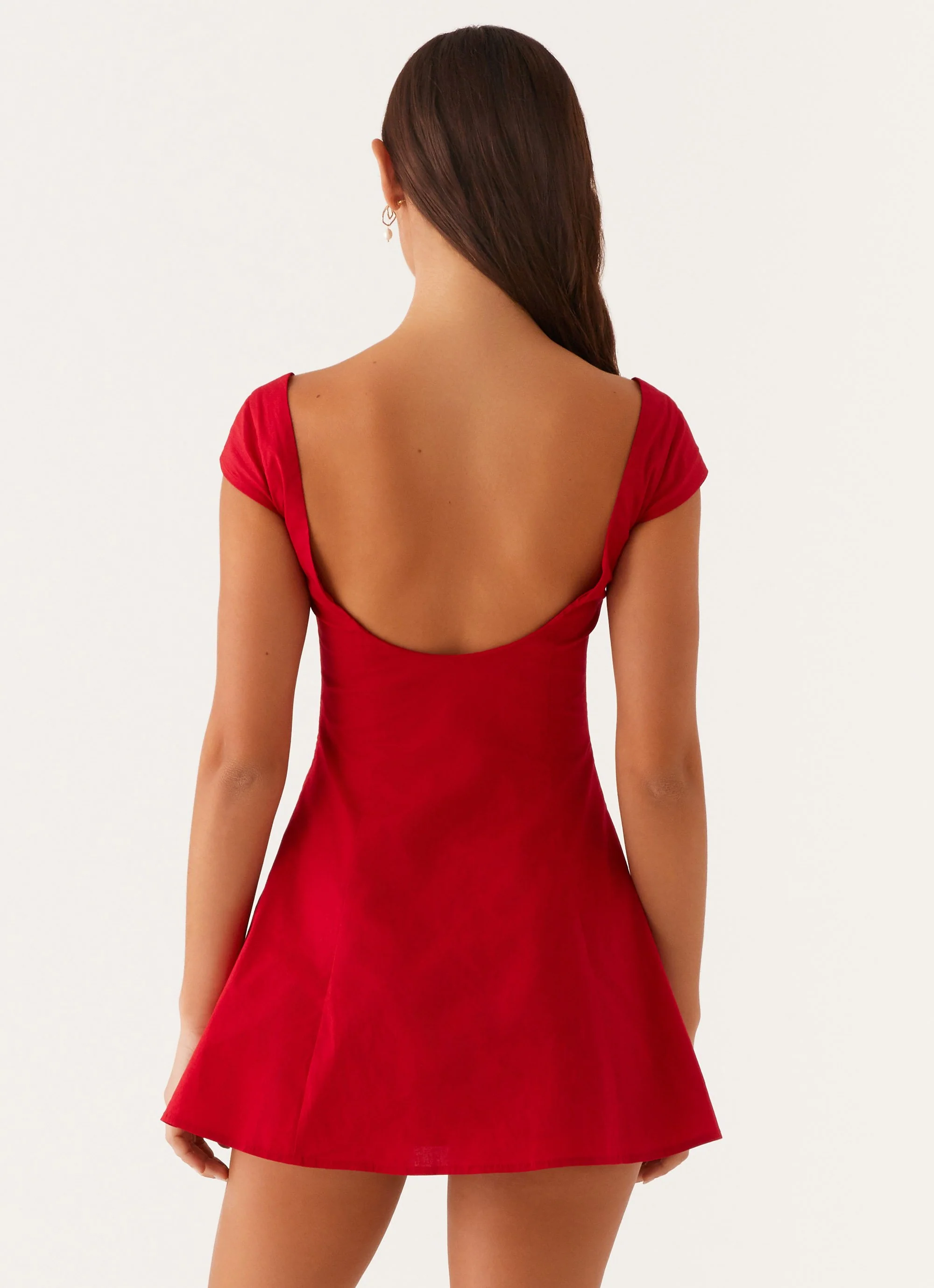 Kinley Mini Dress - Red - Image 4