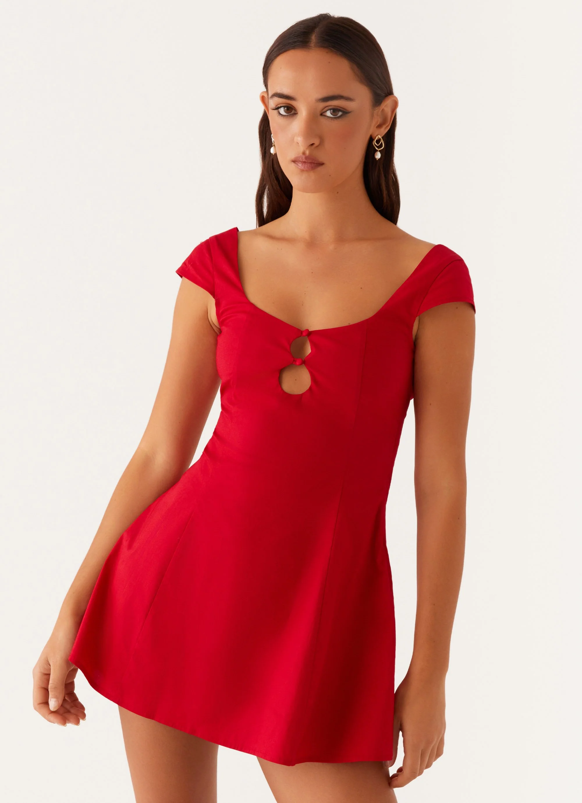 Kinley Mini Dress - Red - Image 5