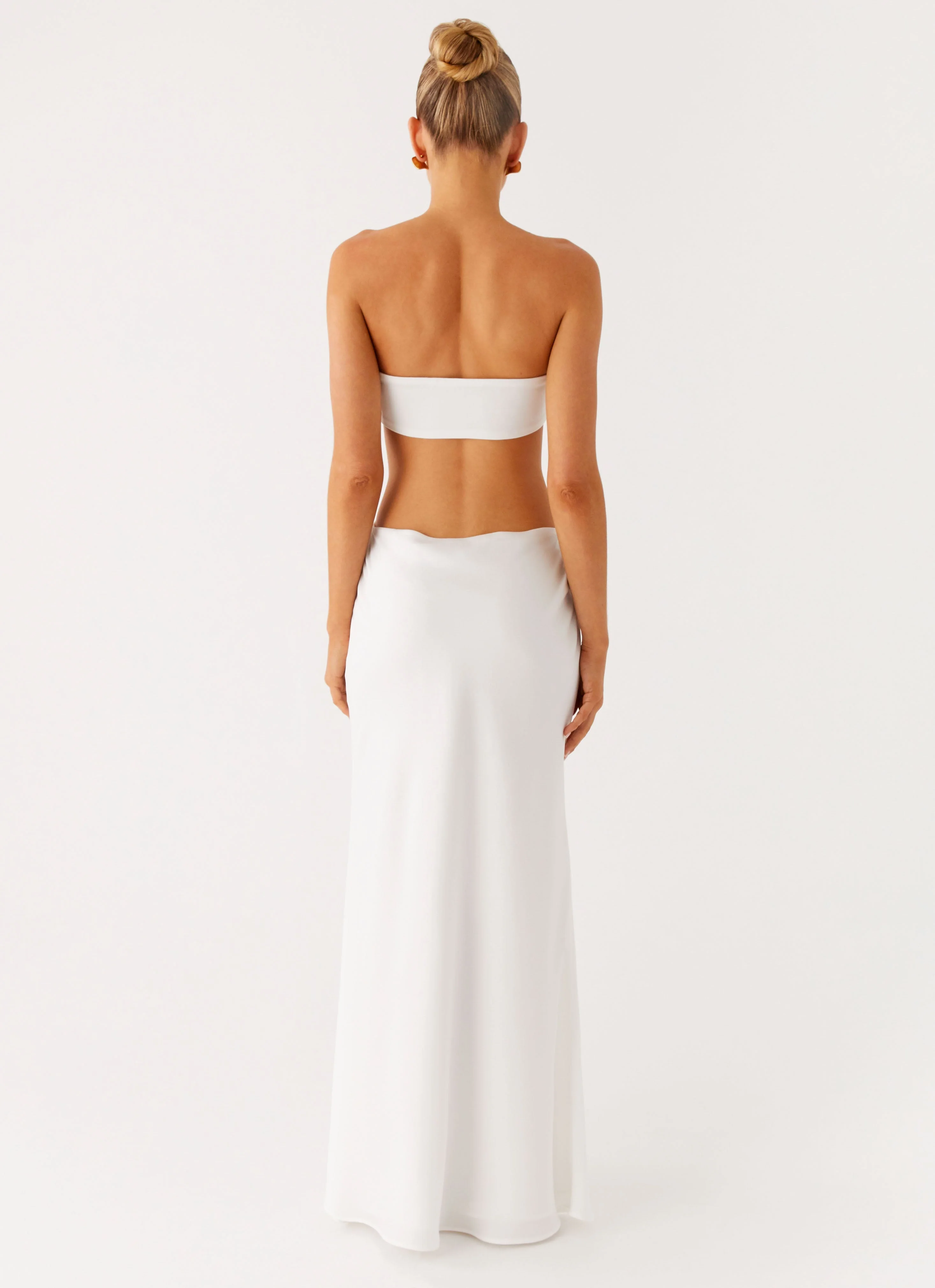 Kiss Me Cut Out Maxi - Ivory - Image 3