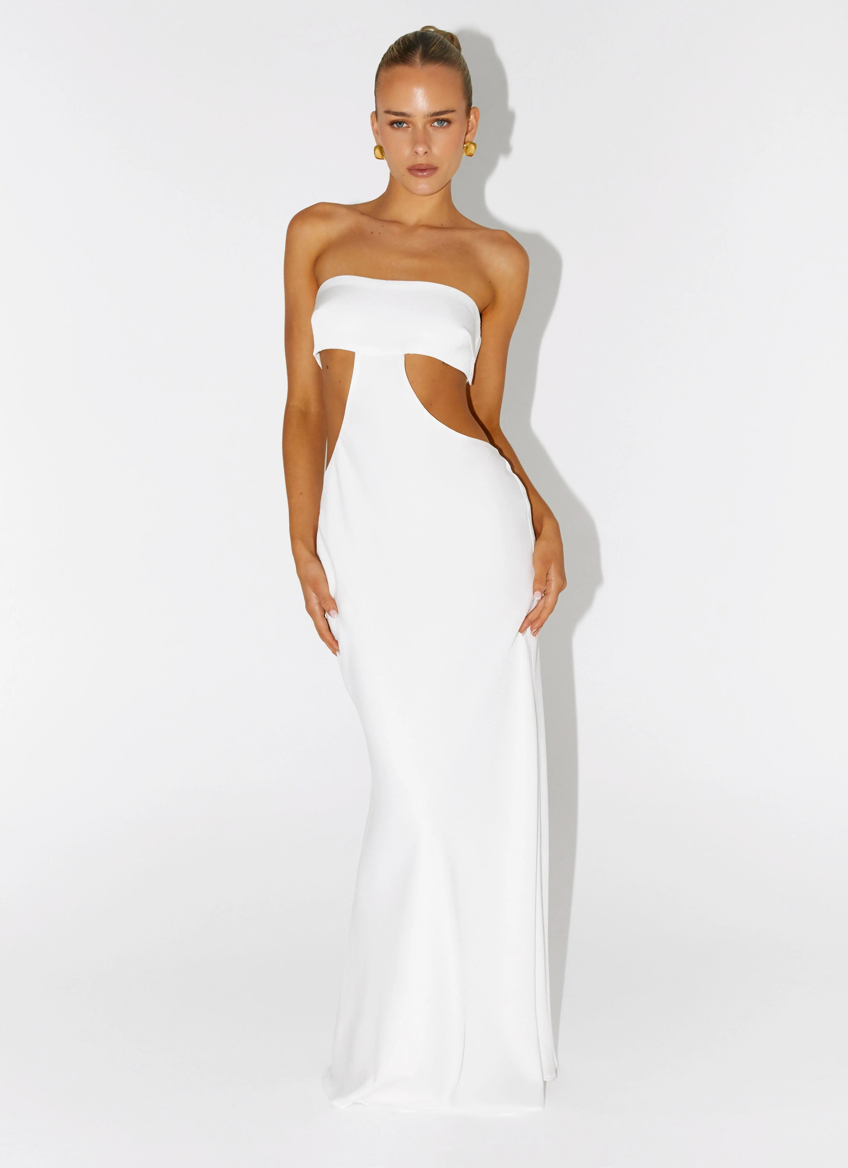Kiss Me Cut Out Maxi - Ivory - Image 4