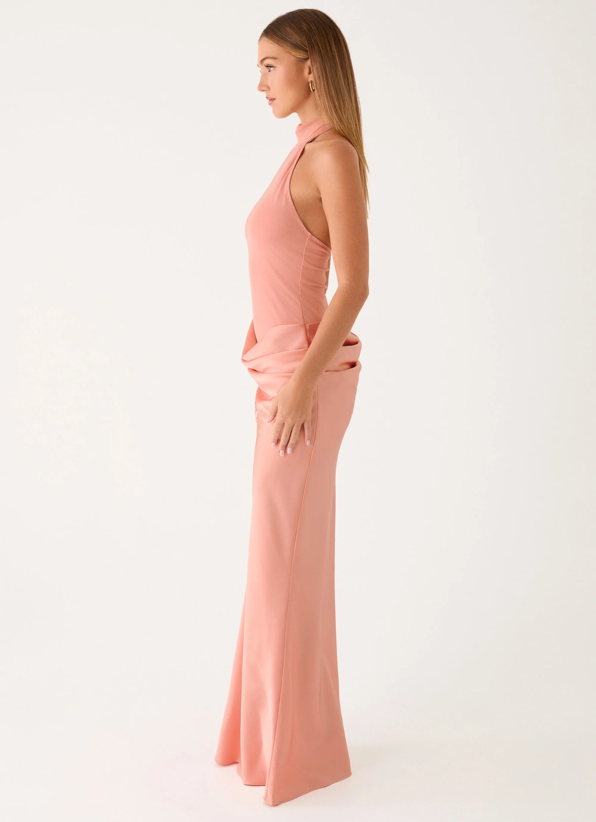 Kiyah Maxi Dress - Peach - Image 4