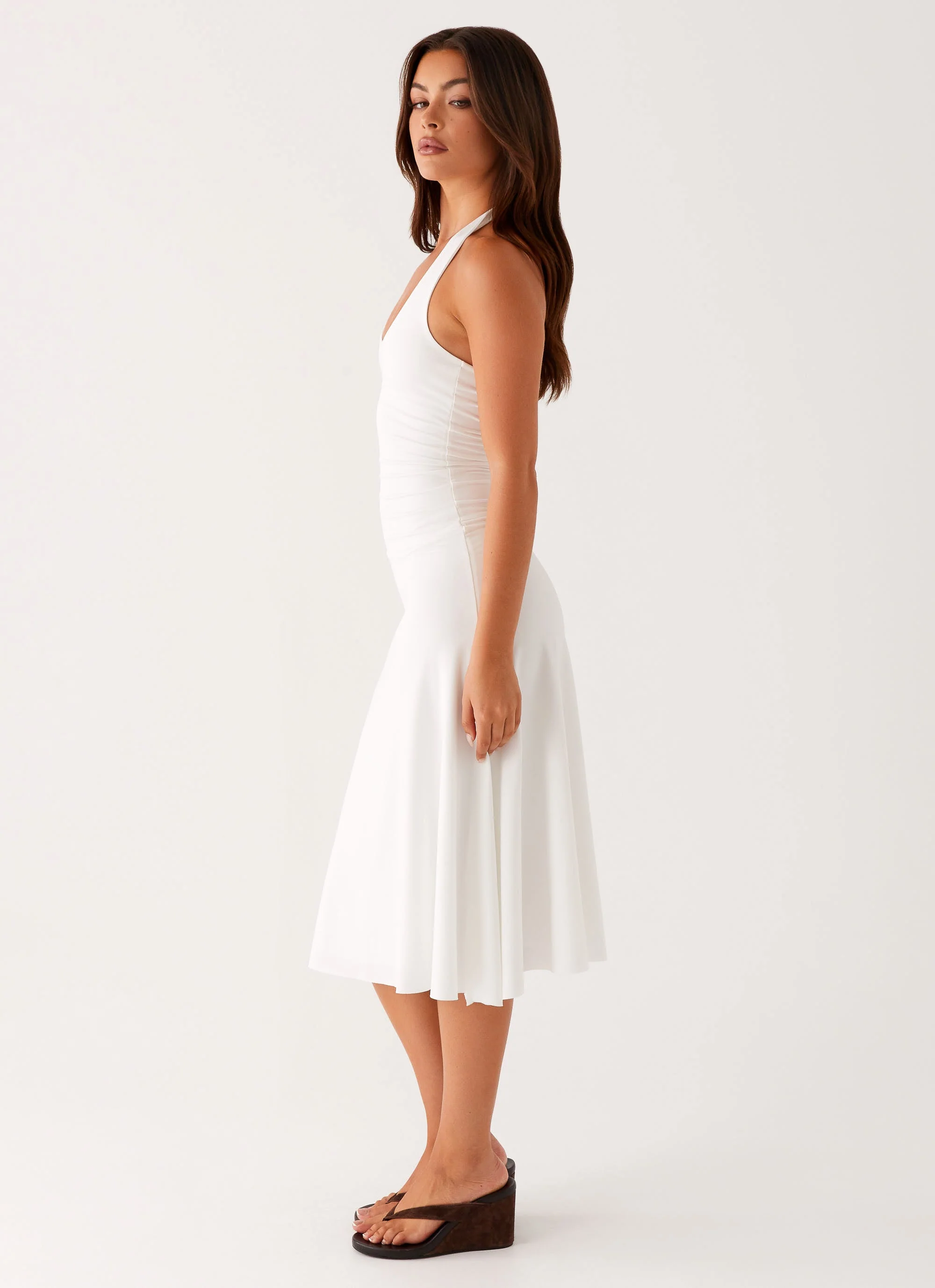 Klyne Midi Dress - Ivory - Image 2