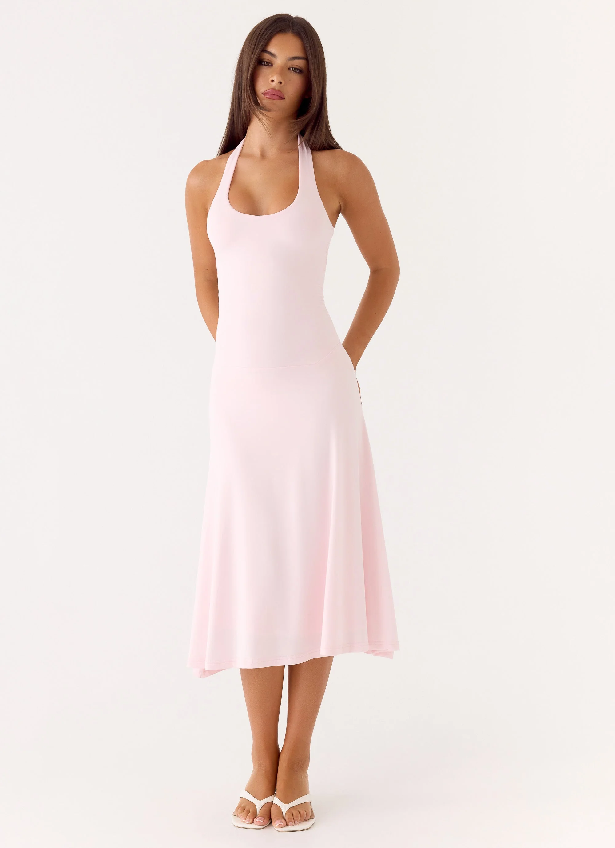 Klyne Midi Dress - Pink - Image 4