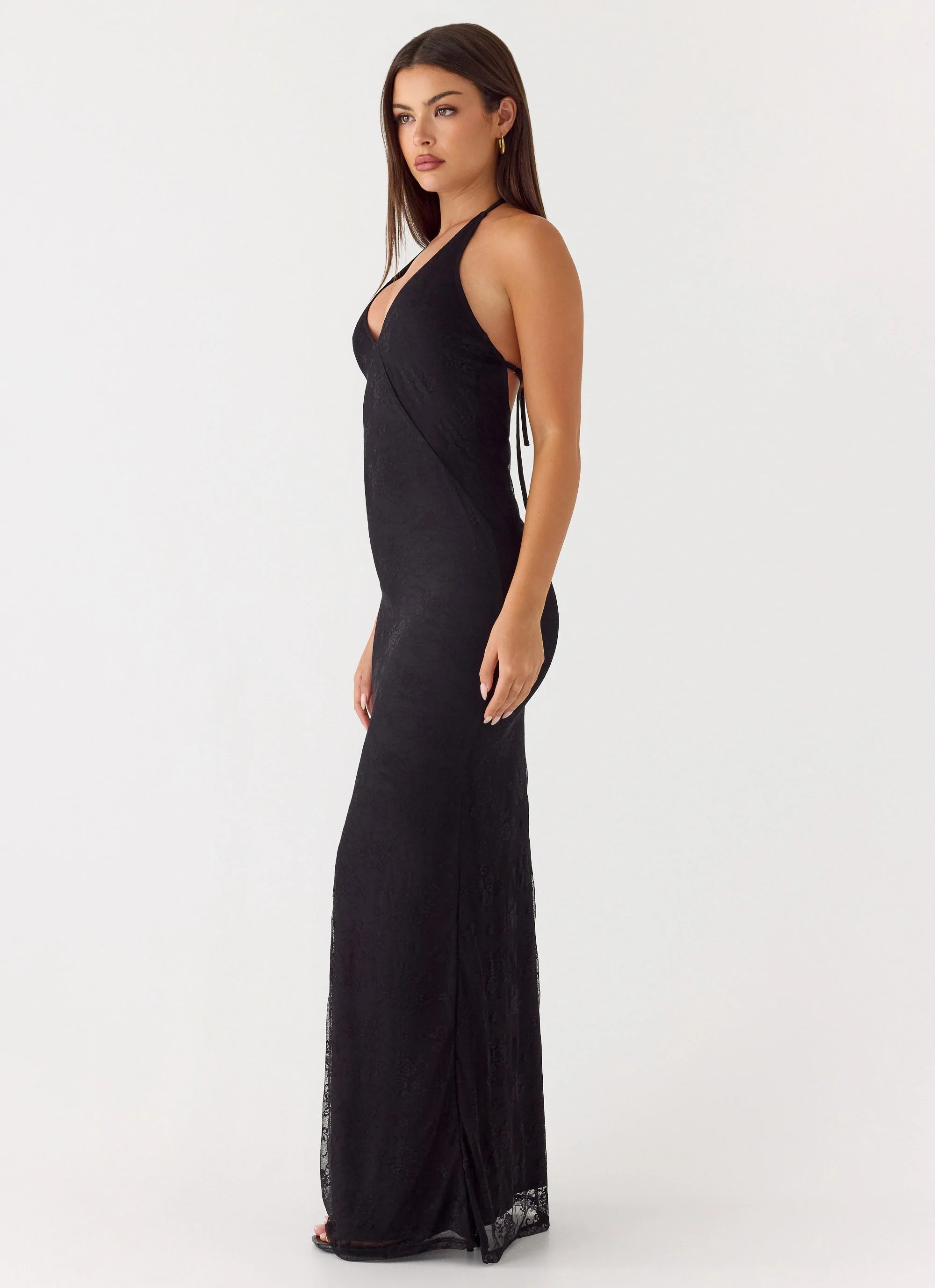 Knowles Lace Maxi Dress - Black - Image 2