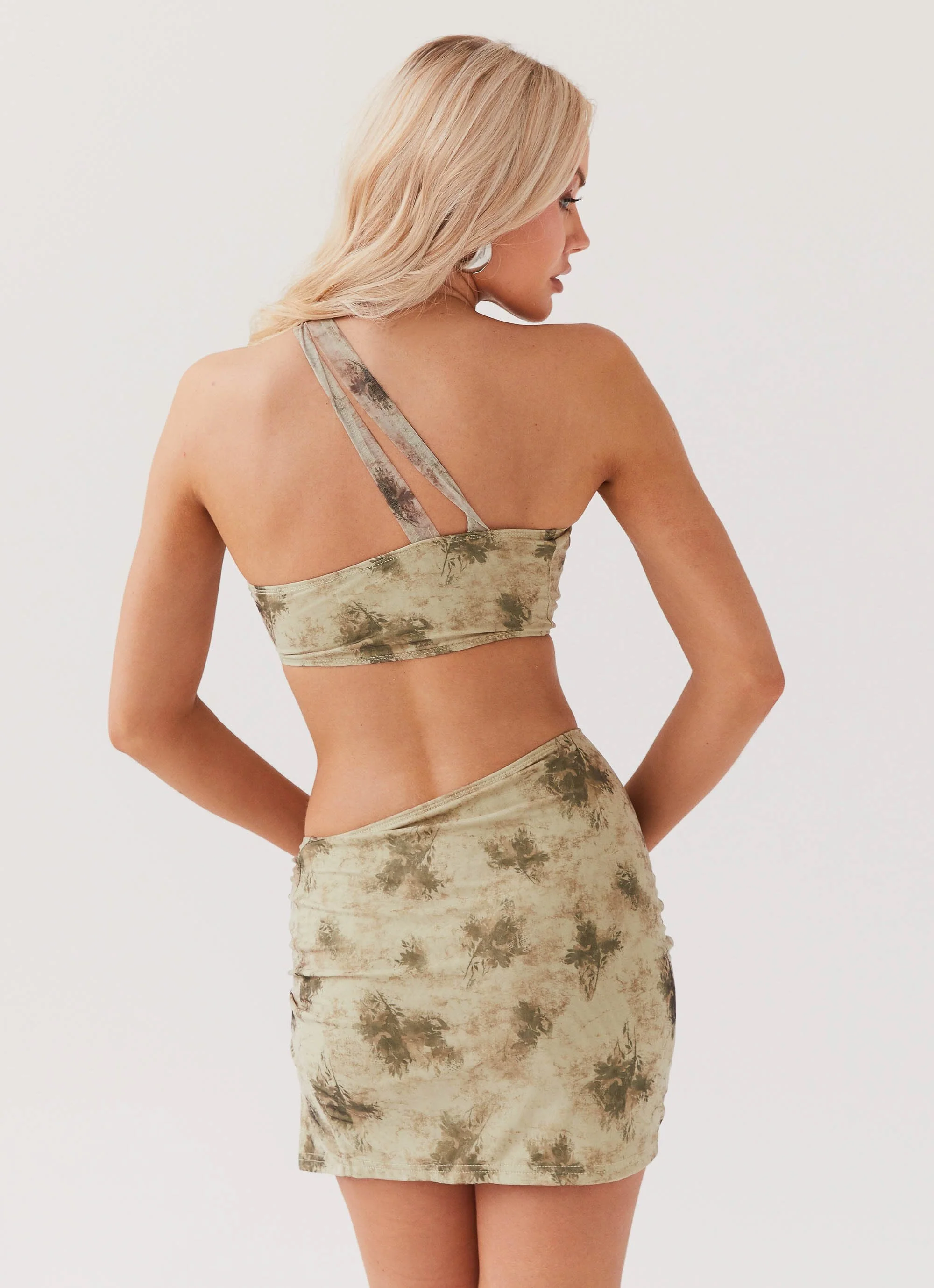Koralie Cut Out Mini Dress - Sage Smoke - Image 3