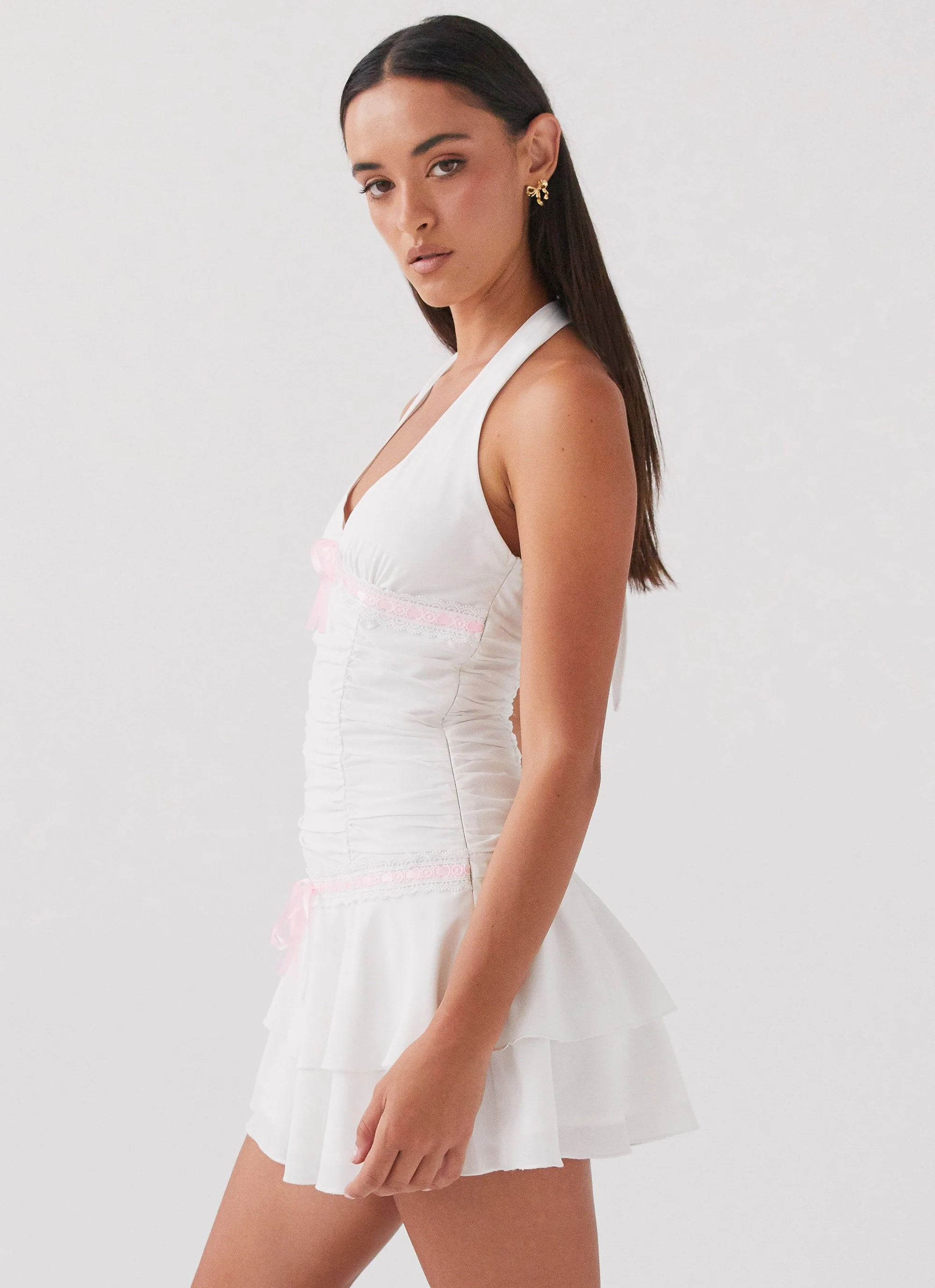 Kordyn Mini Dress - White - Image 3