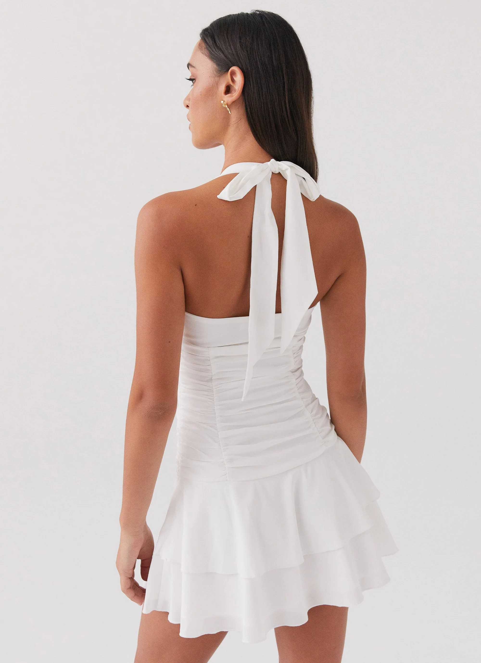 Kordyn Mini Dress - White - Image 4