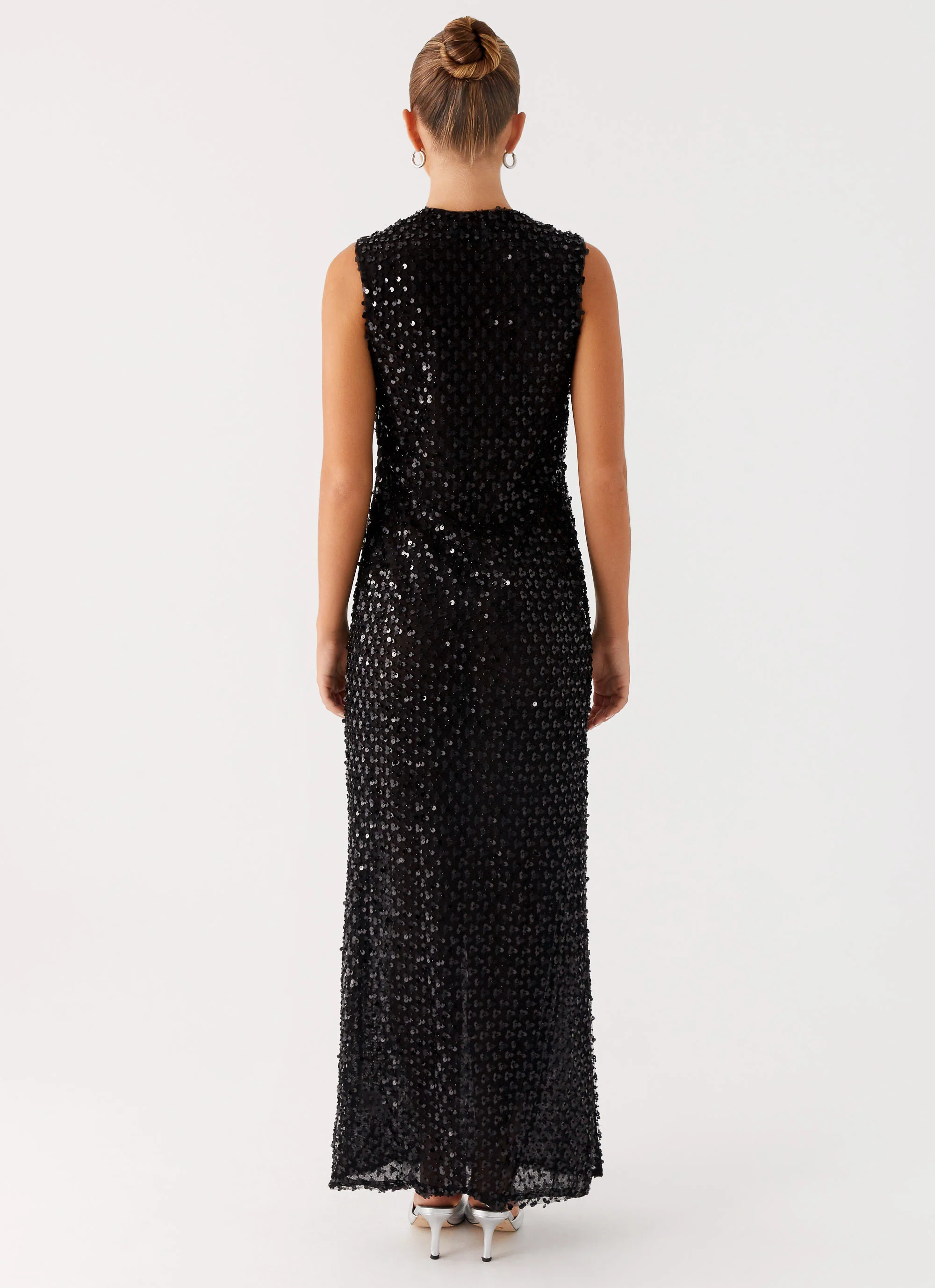 Kore Sequin Maxi Dress - Black - Image 6