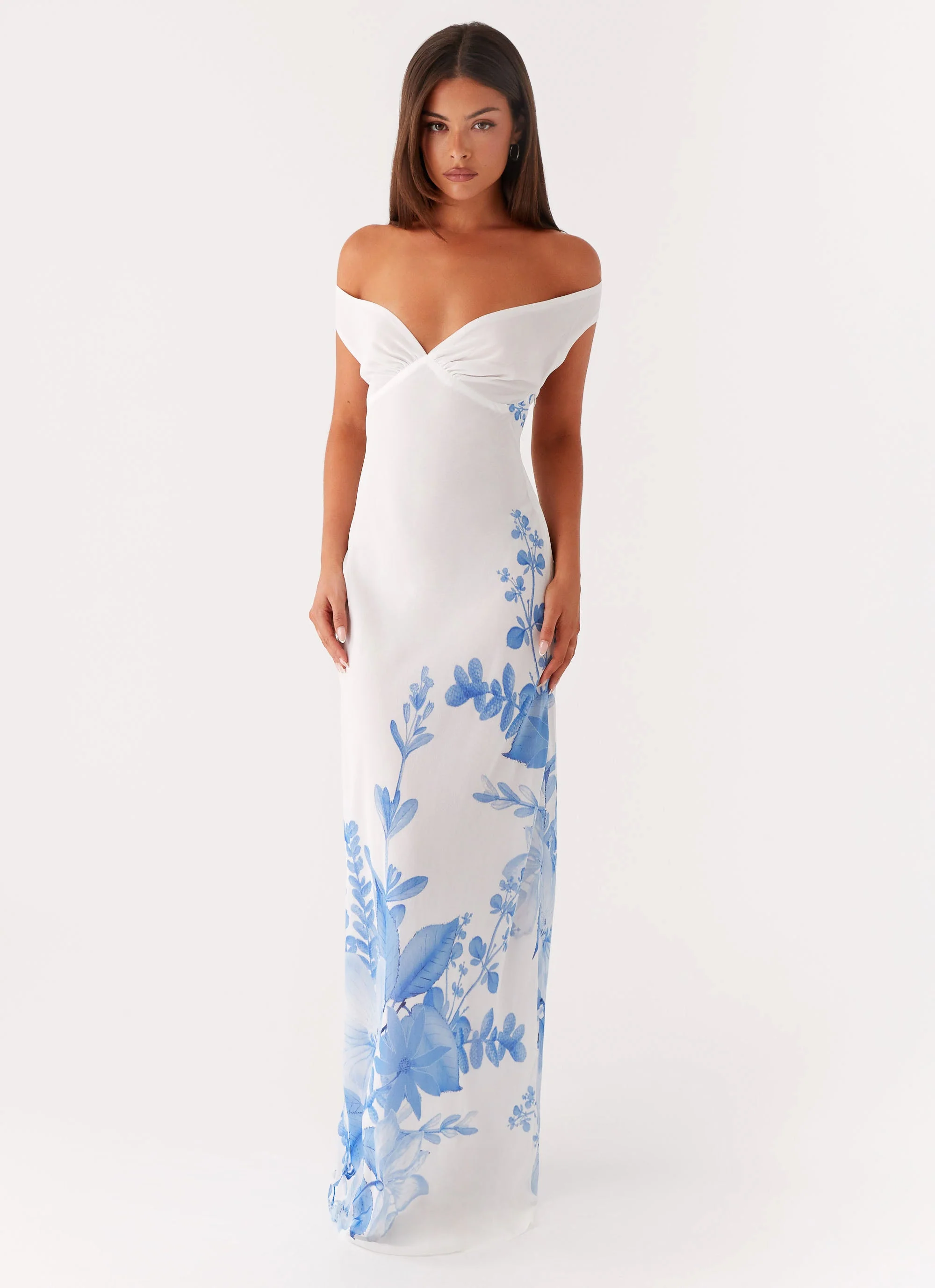 Krissa Maxi Dress - Blue Floral - Image 2